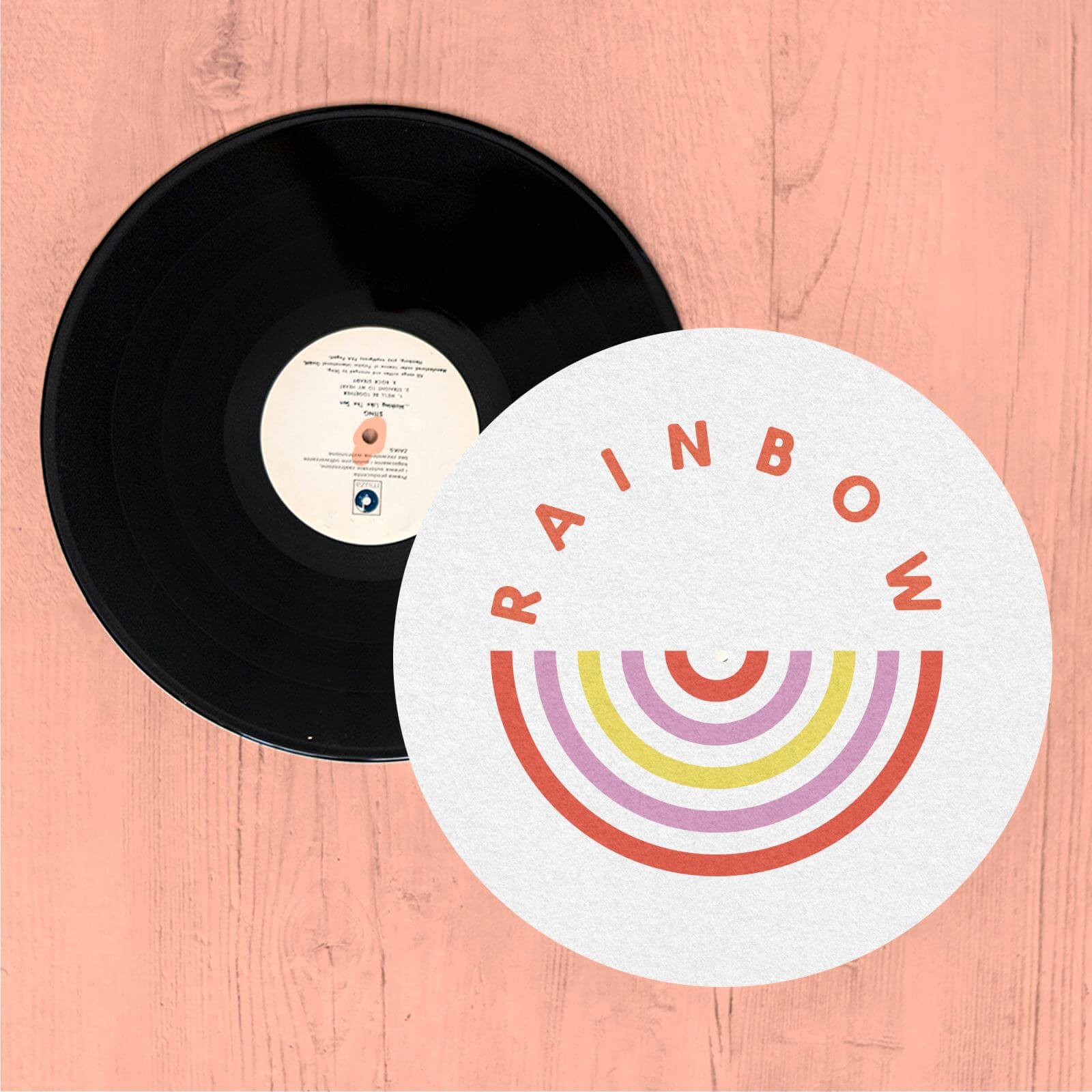 Upside Down Rainbow Slip Mat