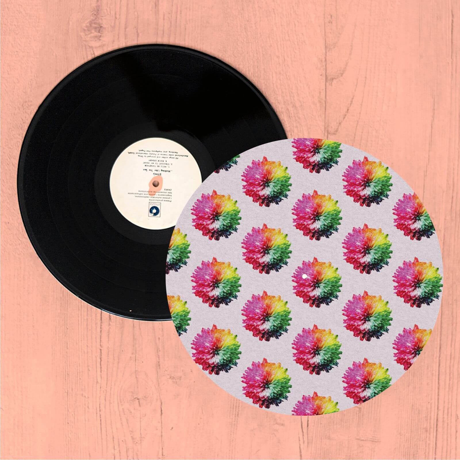 Fluro Flower Pattern Light Slip Mat