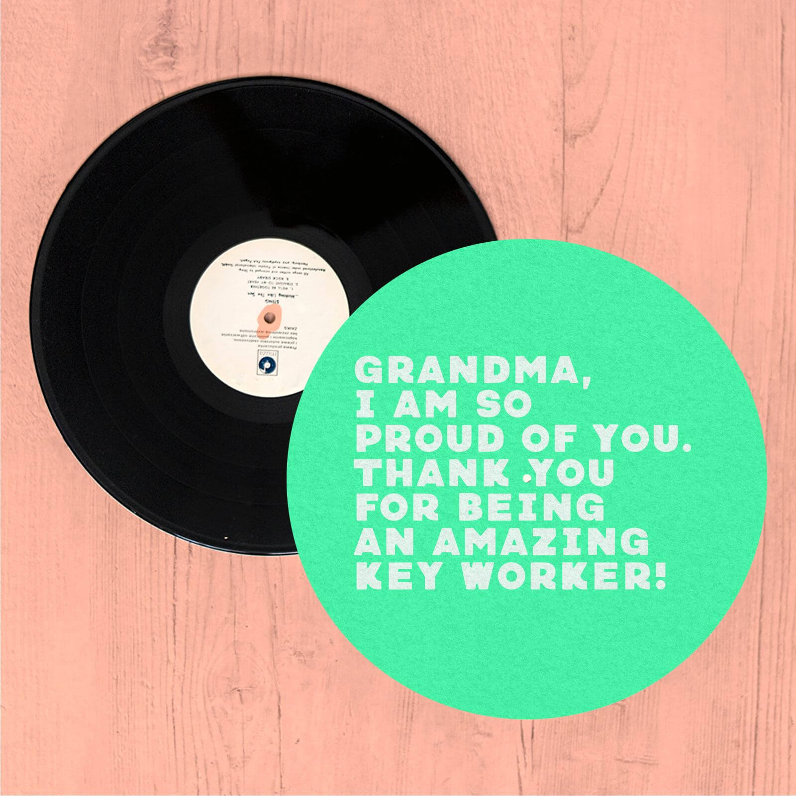 Grandma, I Am So Proud Of You. Slip Mat