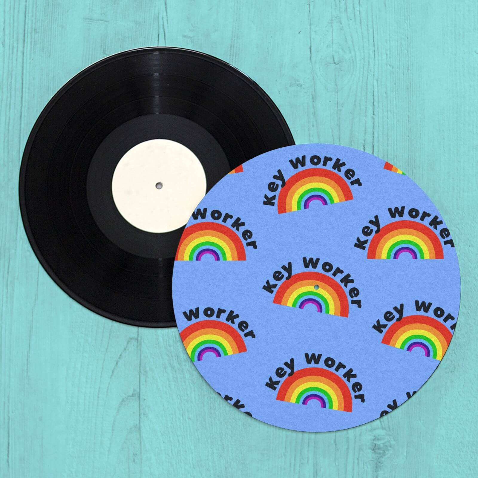 Key Worker Rainbow Slip Mat