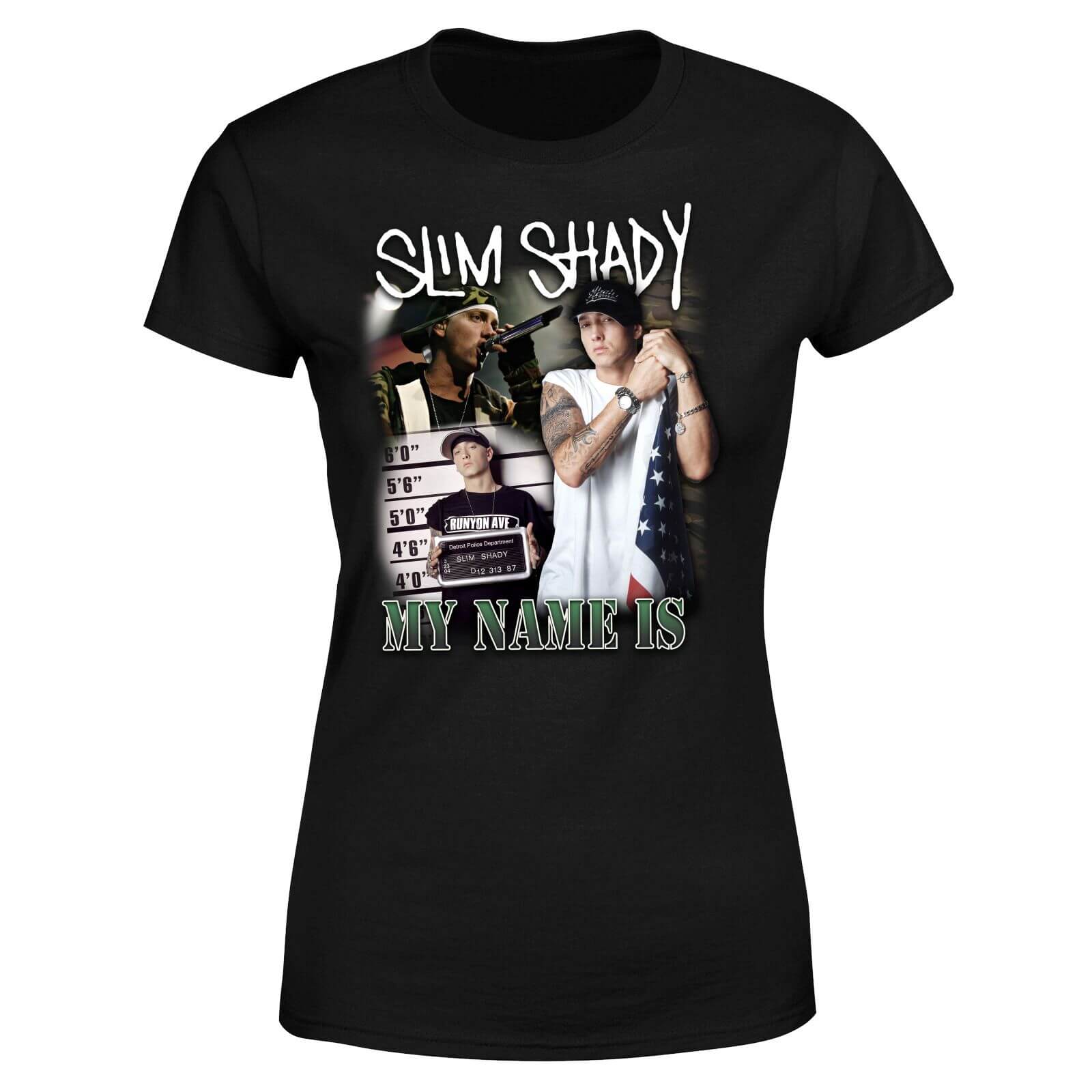 

T-shirt My Name Is Slim Shady - Noir - Femme - S
