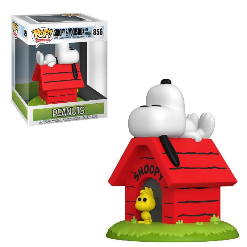 Peanuts Snoopy On Doghouse Funko Pop! Deluxe
