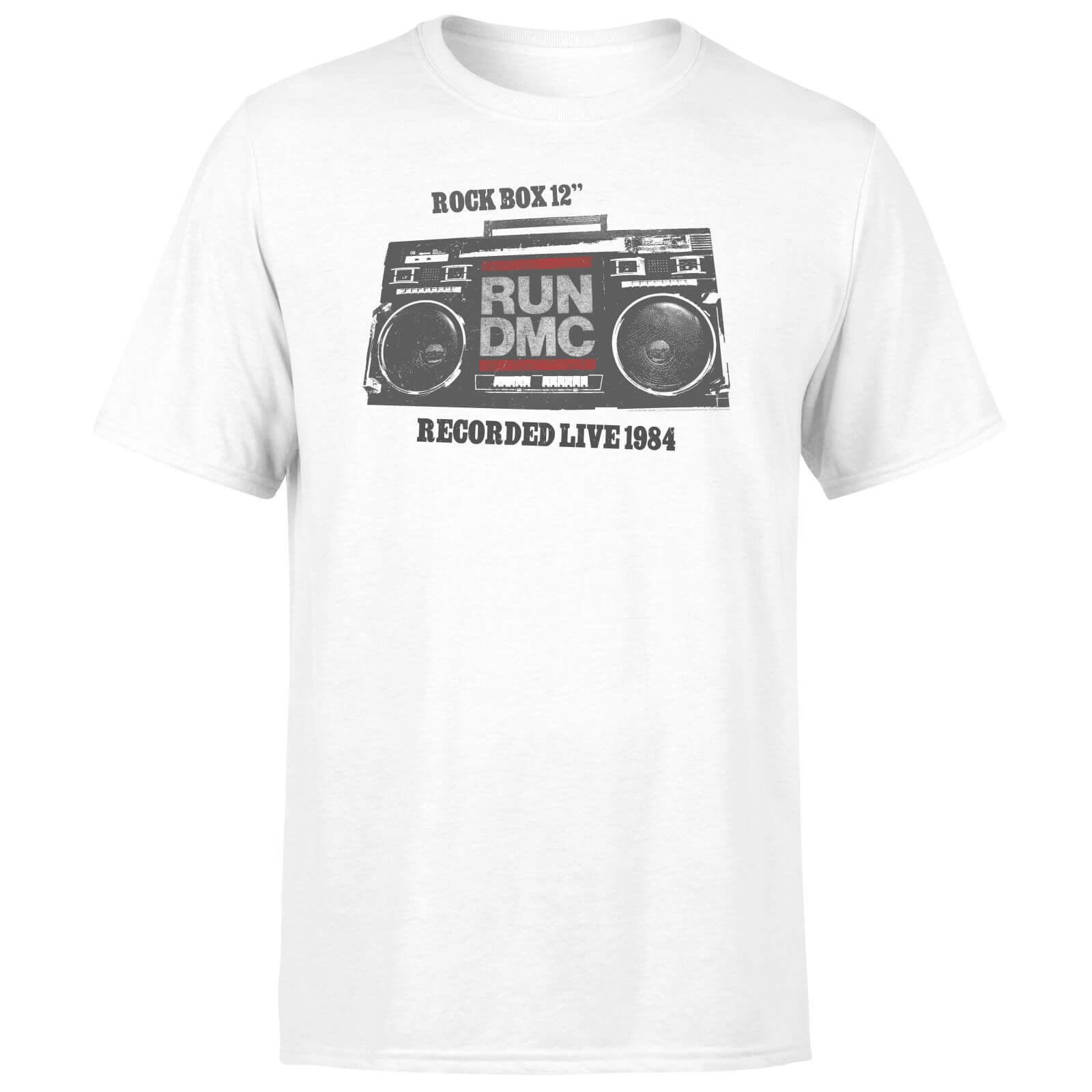 Run DMC Recorded Live 1984 Men's T-Shirt - White - XL