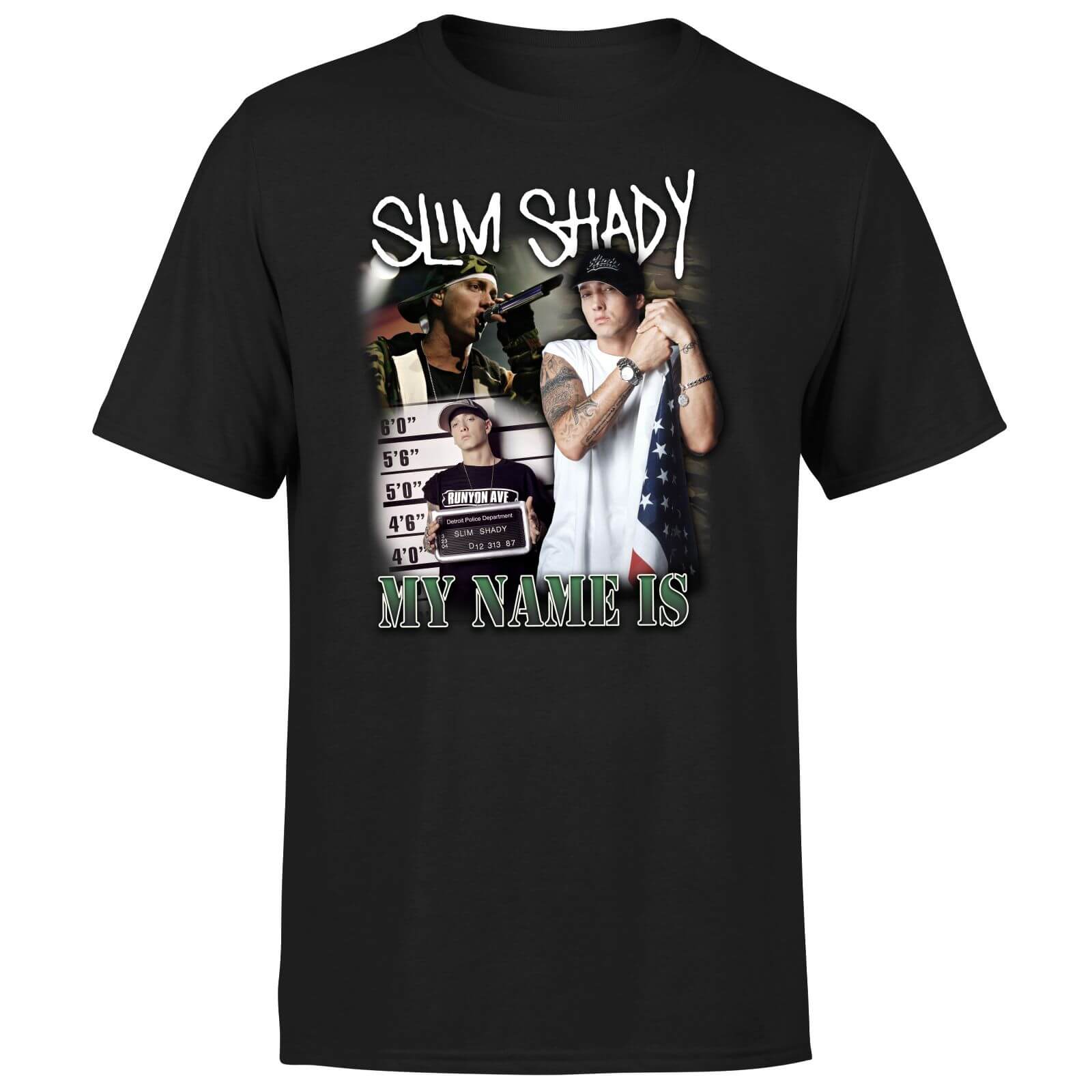 Camiseta My Name Is Slim Shady - Unisex - Negro - M