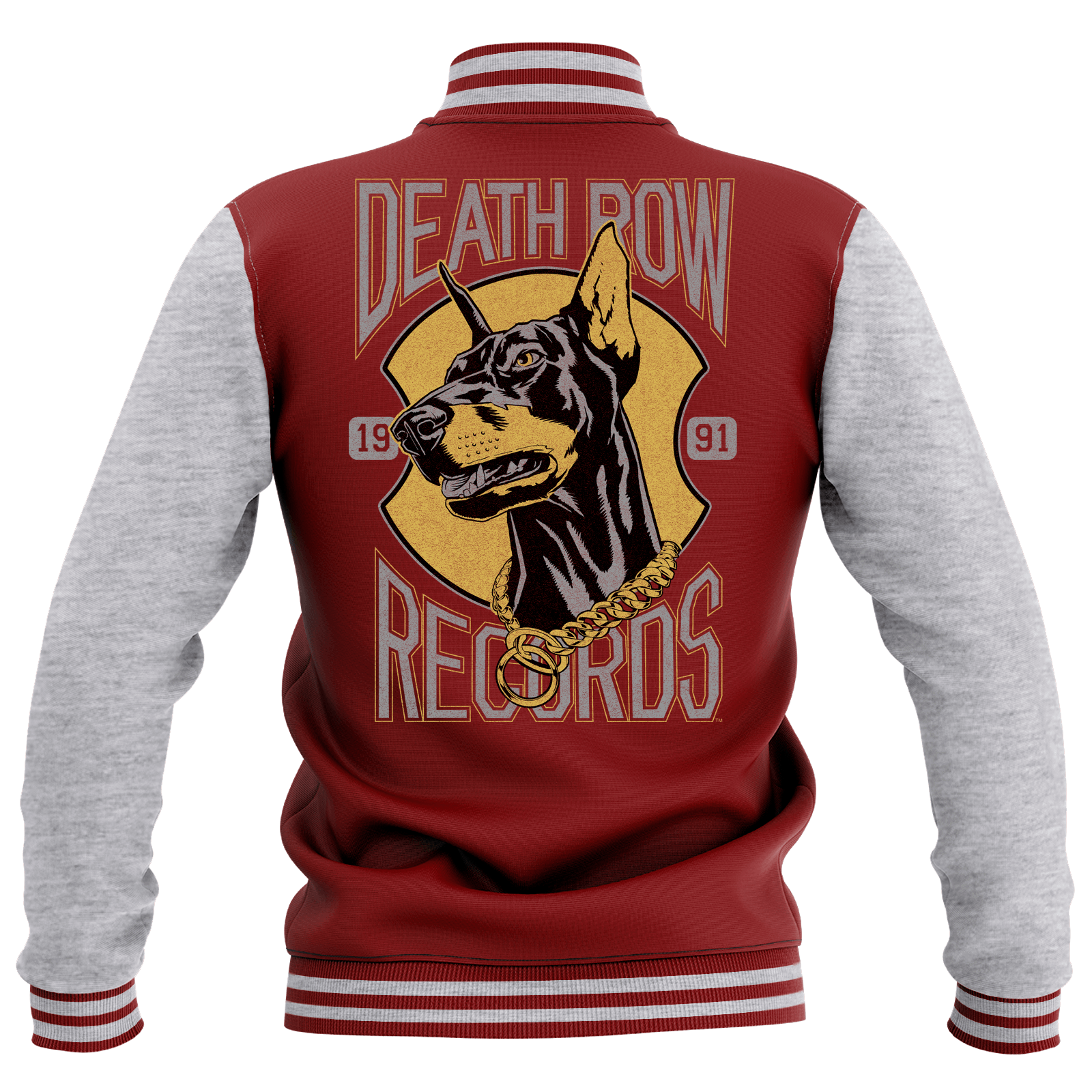 Veste Teddy Death Row Records - Bordeaux/Gris - Femme - M