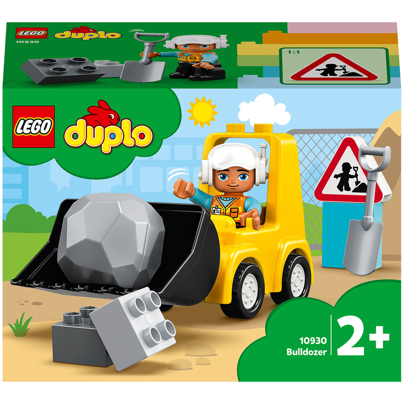 LEGO DUPLO Bulldozer Construction Vehicle Toy Set (10930)