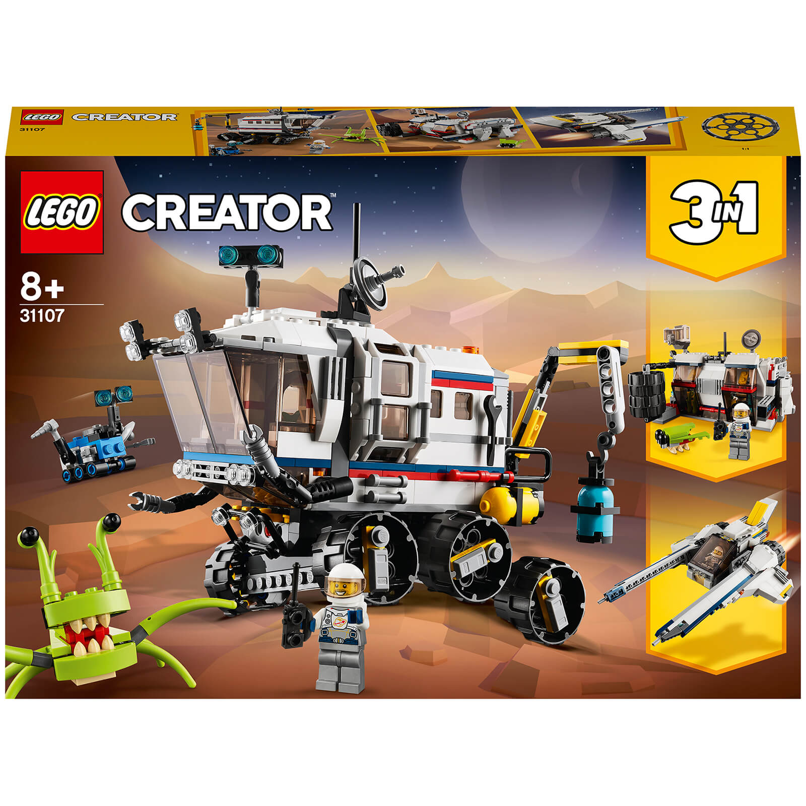 LEGO Creator: 3in1 Space Rover Explorer Building Set (31107)