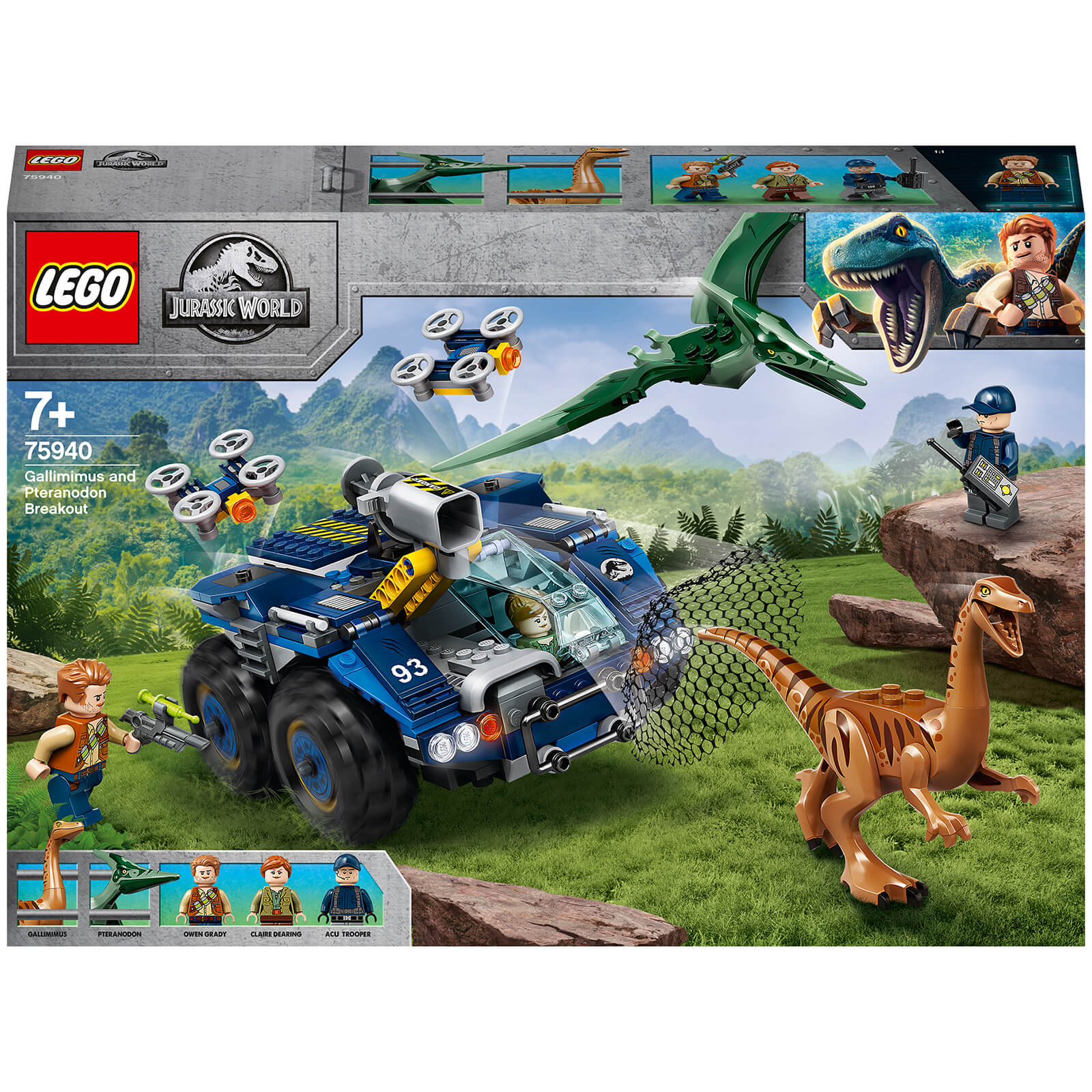 Image of LEGO Jurassic World: Pteranodon Dinosaur Breakout Toy (75940)