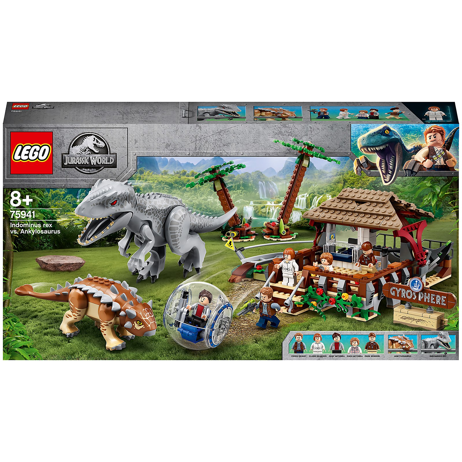 LEGO Jurassic World: Indominus Rex vs. Juego de anquilosaurios (75941)
