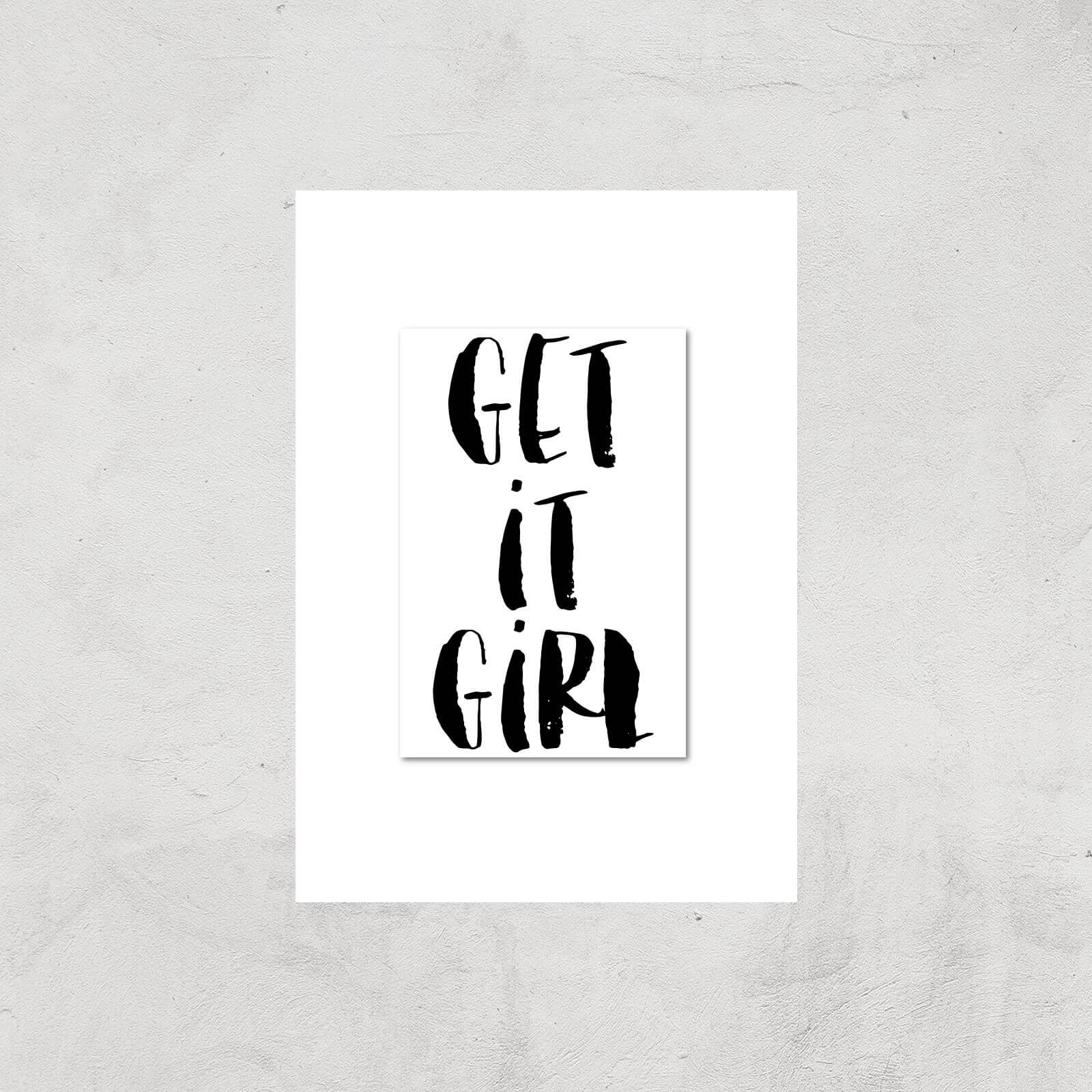 The Motivated Type Get It Girl Giclee Art Print - A3 - Print Only