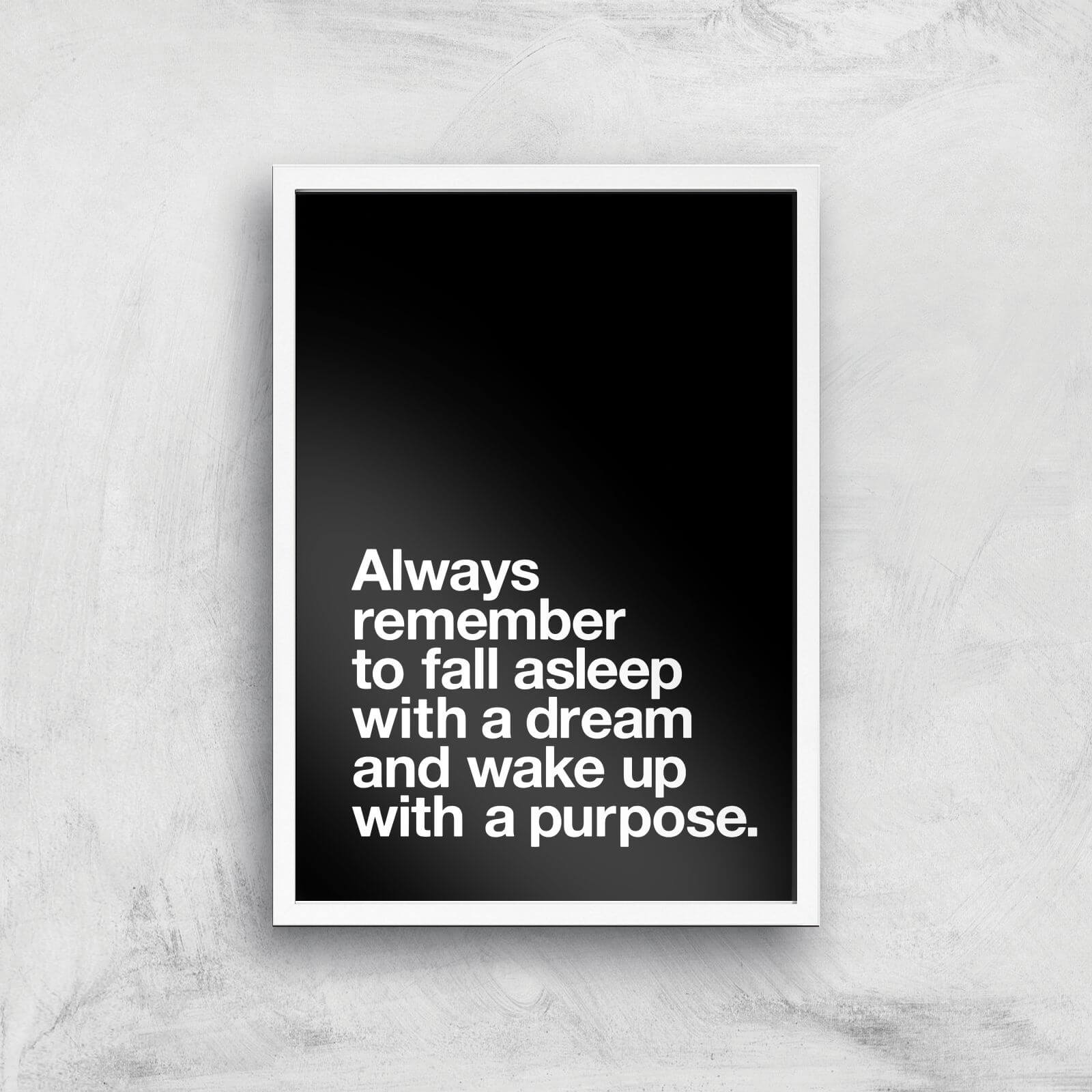 The Motivated Type Always Believe That Something Wonderful Is About To Happen Giclee Art Print - A2 - White Frame