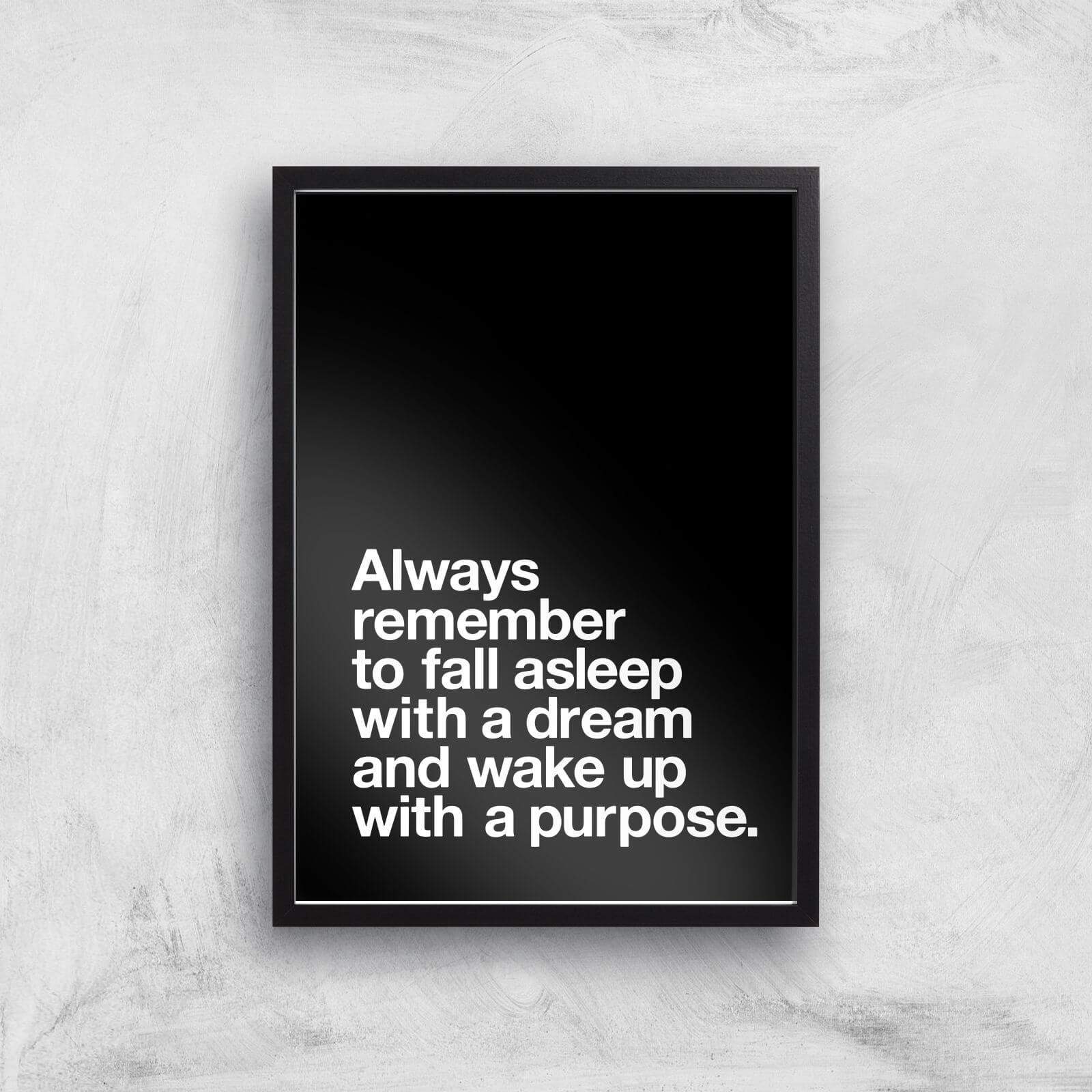 The Motivated Type Always Believe That Something Wonderful Is About To Happen Giclee Art Print - A2 - Black Frame