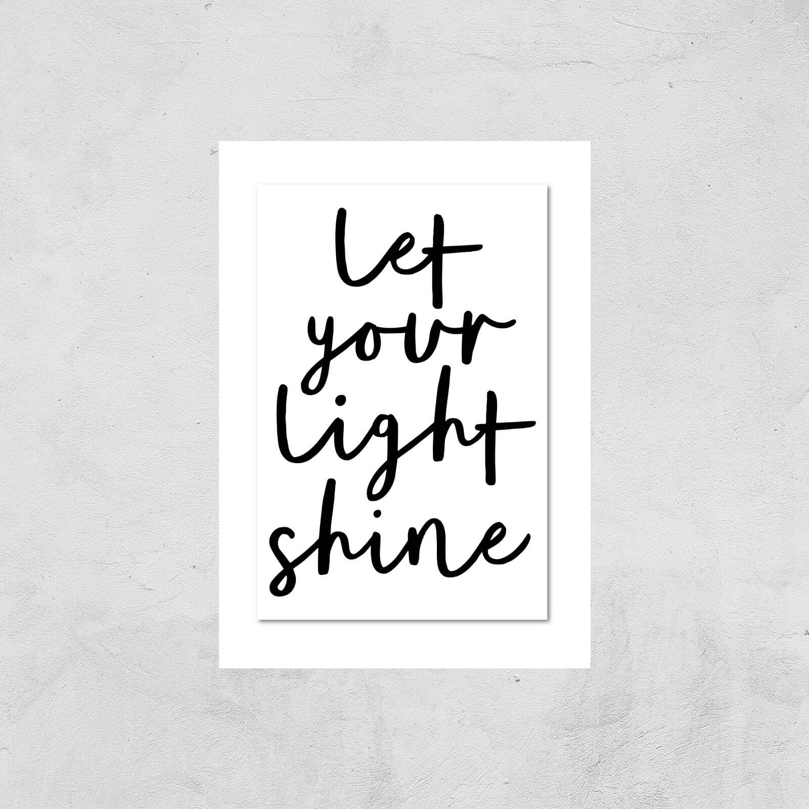 The Motivated Type Let Your Light Shine Giclee Art Print - A2 - Print Only