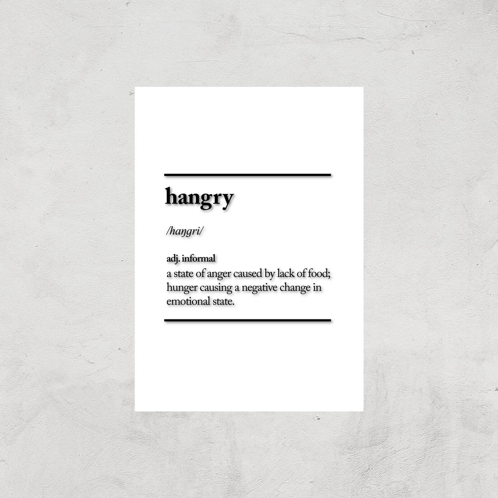 The Motivated Type Hangry Giclee Art Print - A2 - Print Only