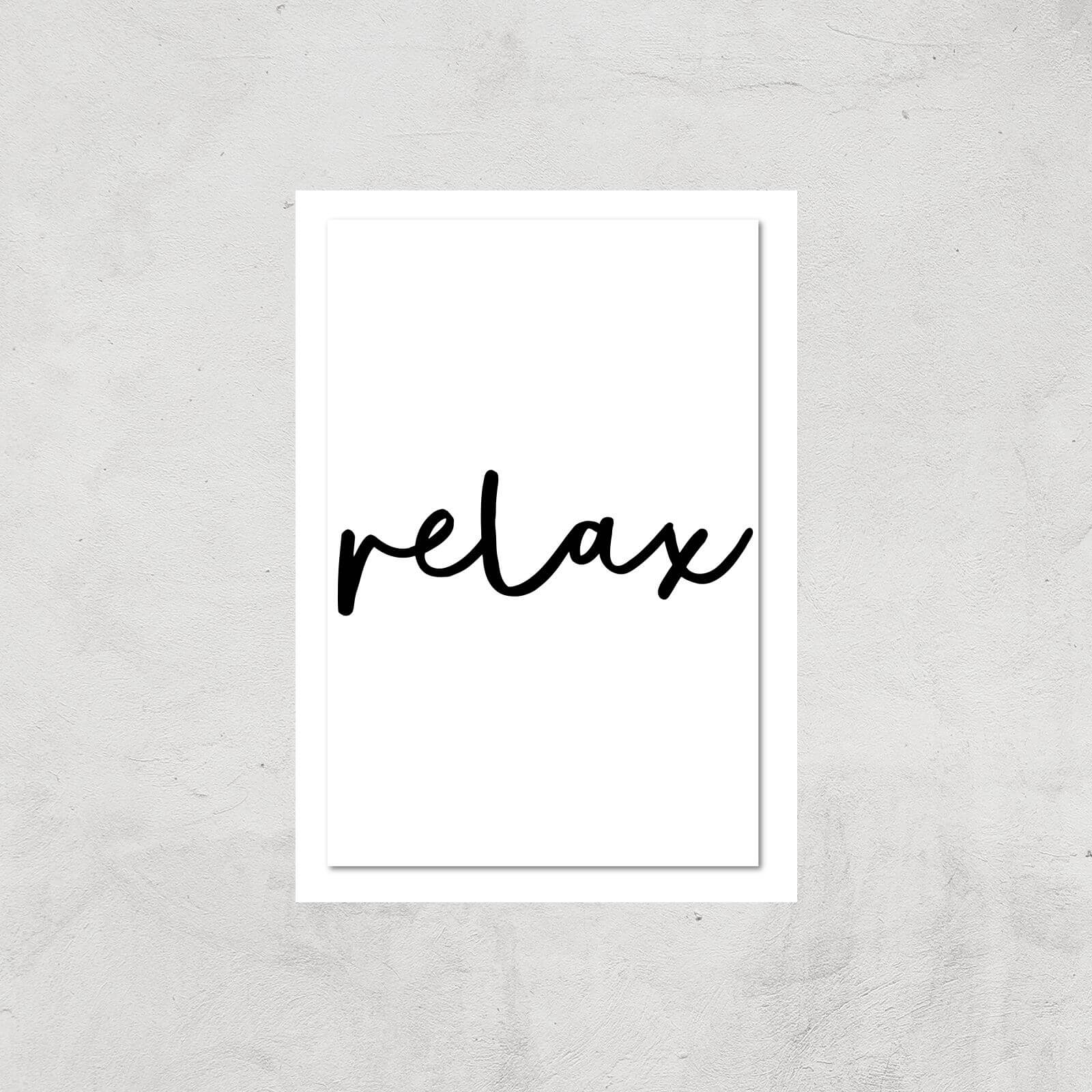 The Motivated Type Relax Giclee Art Print - A4 - Print Only
