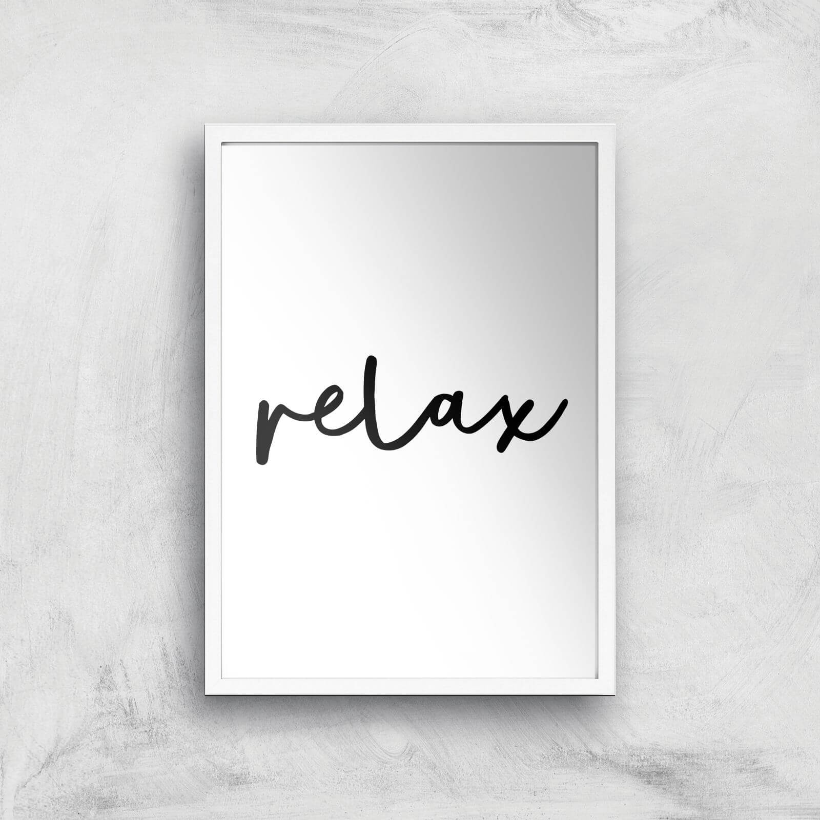 The Motivated Type Relax Giclee Art Print - A3 - White Frame