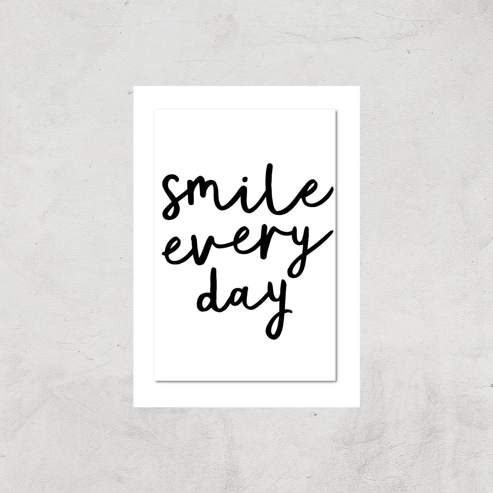 The Motivated Type Smile Every Day Giclee Art Print - A2 - Print Only