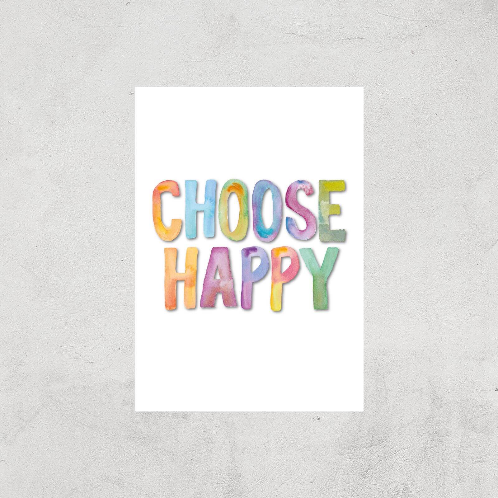 The Motivated Type Choose Happy Giclee Art Print - A2 - Print Only