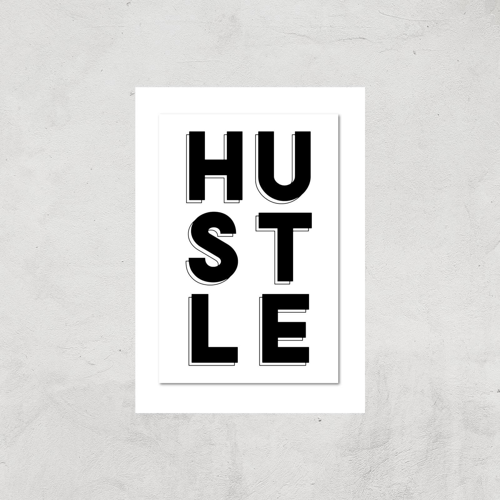 The Motivated Type Hustle 3D Giclee Art Print - A2 - Print Only
