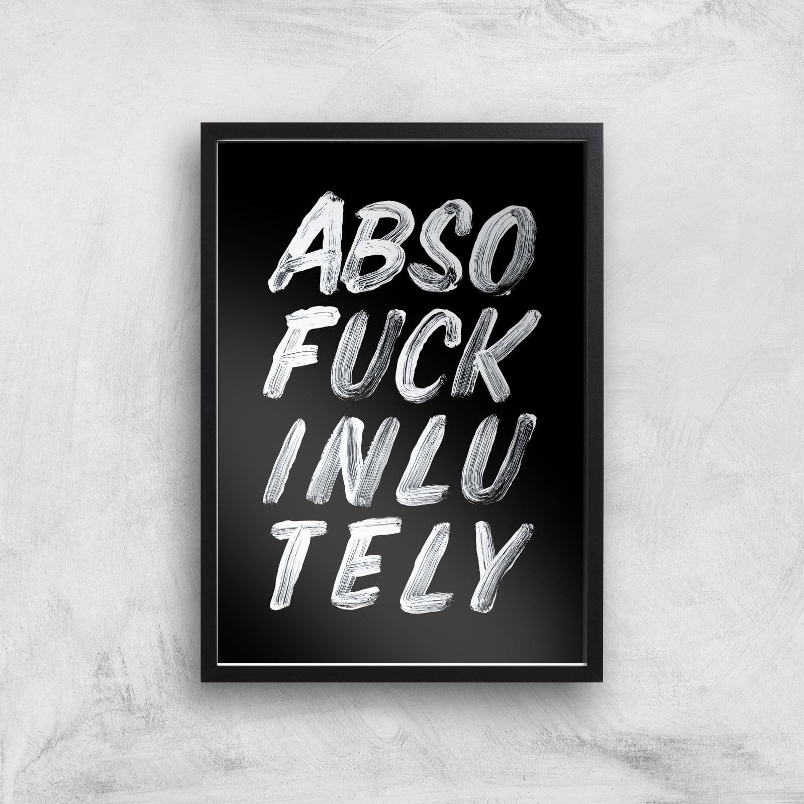 The Motivated Type Absolutely Giclee Art Print - A2 - Black Frame