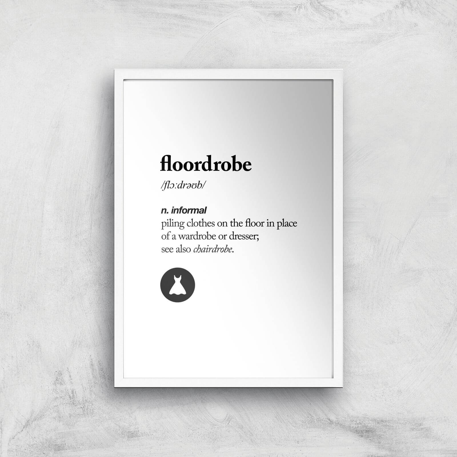 The Motivated Type Floordrobe Giclee Art Print - A2 - White Frame