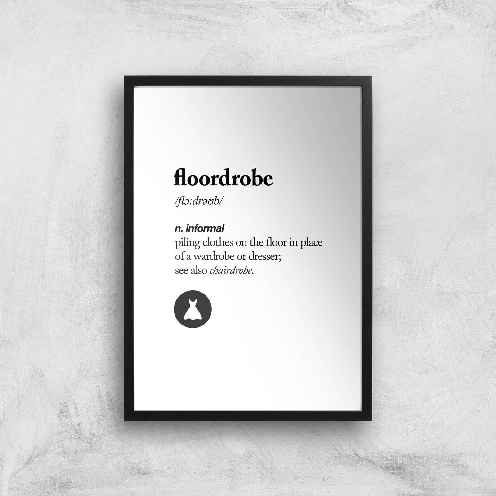 The Motivated Type Floordrobe Giclee Art Print - A2 - Black Frame