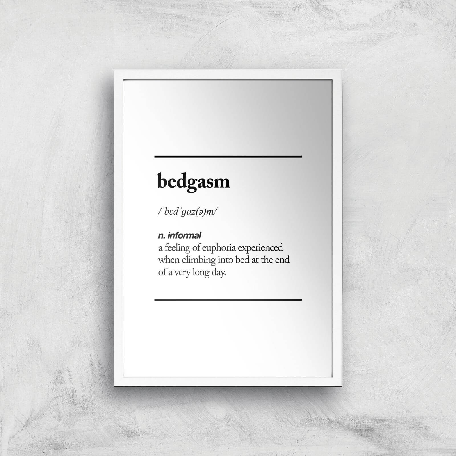 The Motivated Type Bedgasm Giclee Art Print - A2 - White Frame