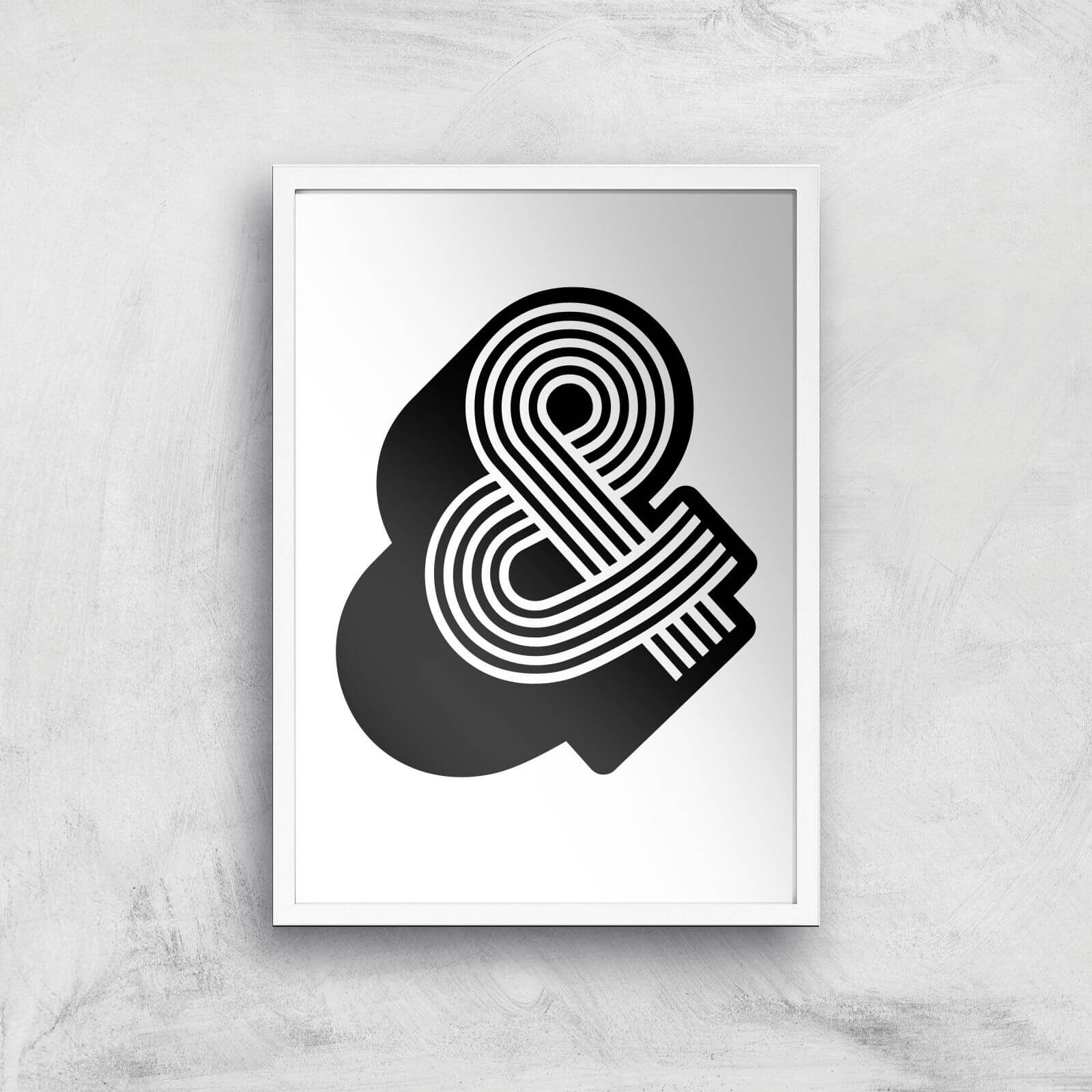 The Motivated Type Ampersand Giclee Art Print - A2 - White Frame