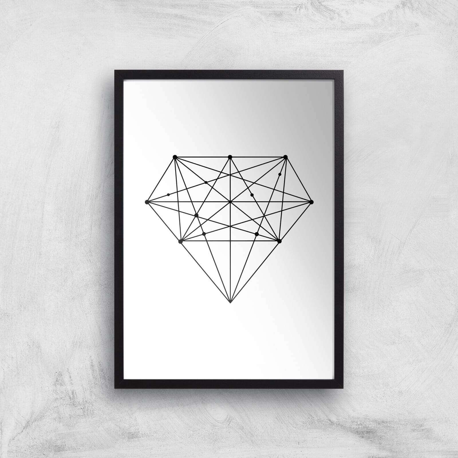 The Motivated Type Diamond Giclee Art Print - A2 - Black Frame