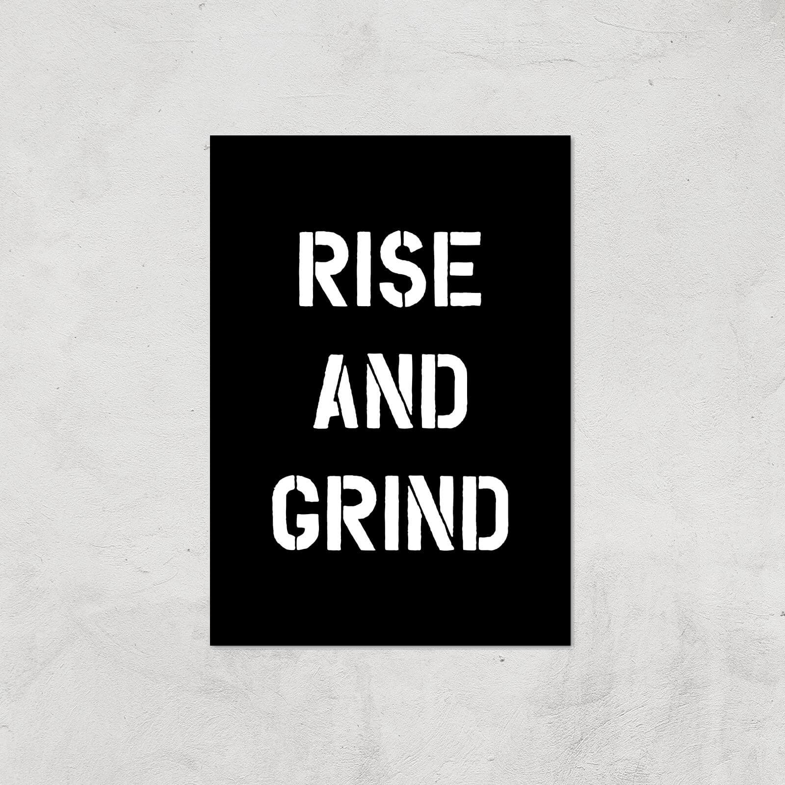 The Motivated Type Rise And Grind Giclee Art Print - A3 - Print Only