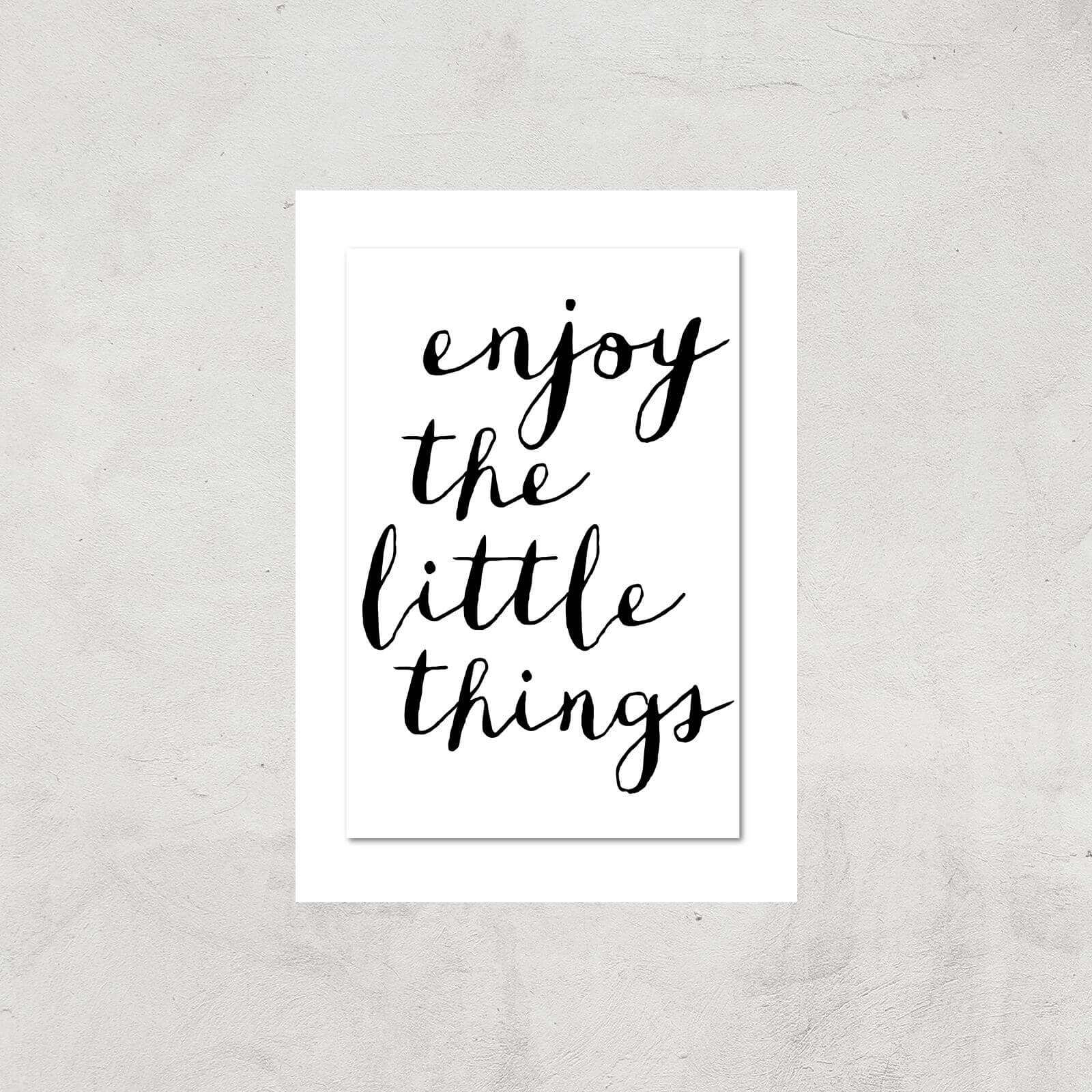 The Motivated Type Enjoy The Little Things Giclee Art Print - A3 - Print Only