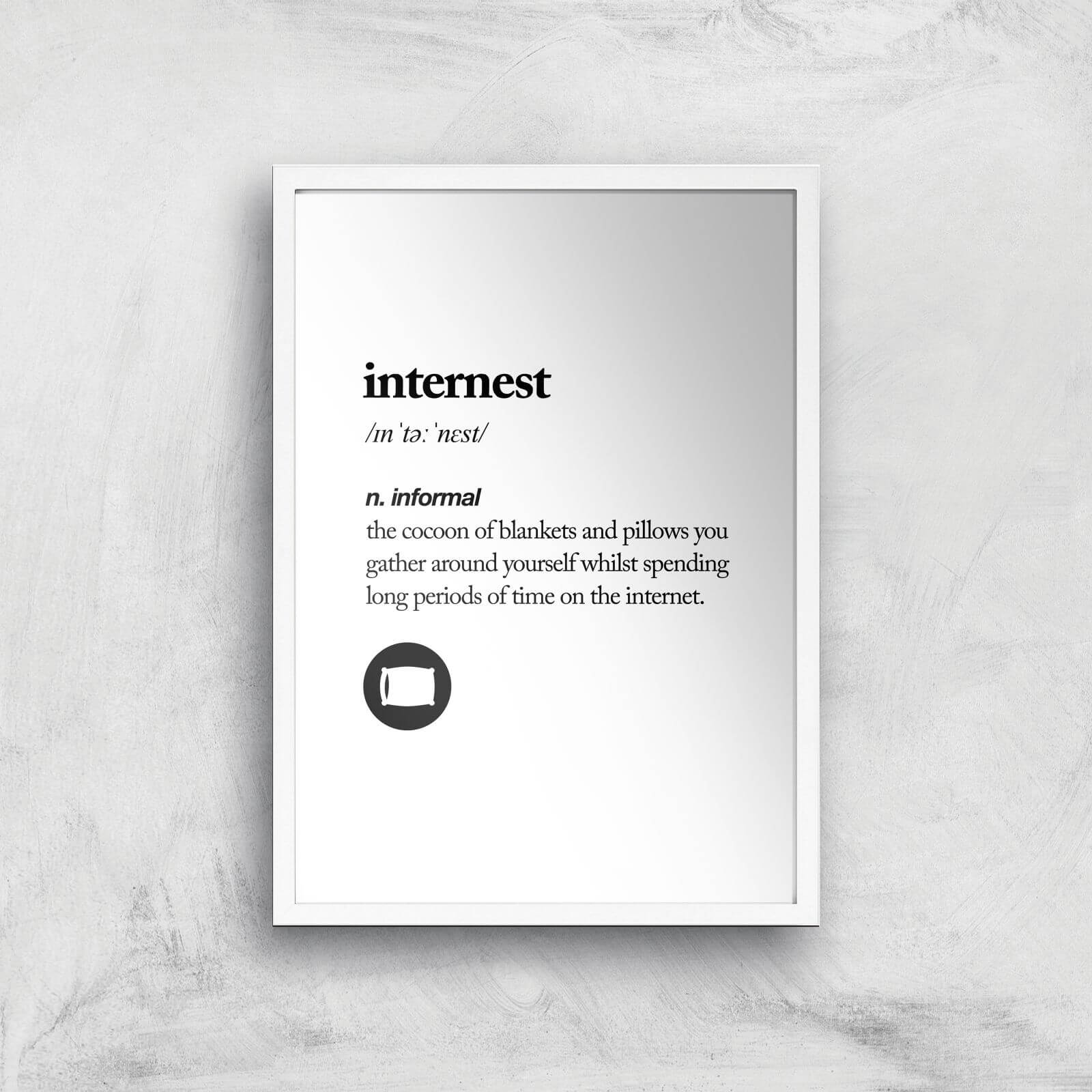The Motivated Type Internest Giclee Art Print - A2 - White Frame