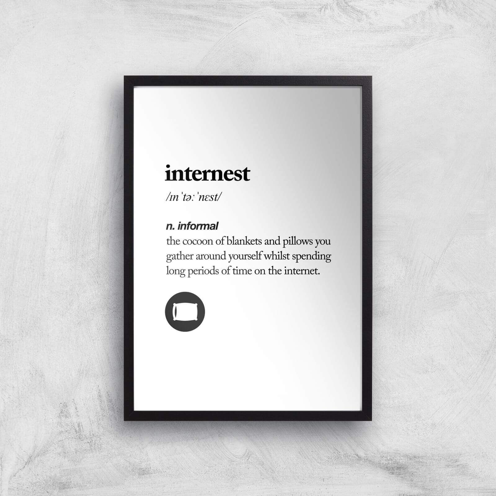 The Motivated Type Internest Giclee Art Print - A2 - Black Frame