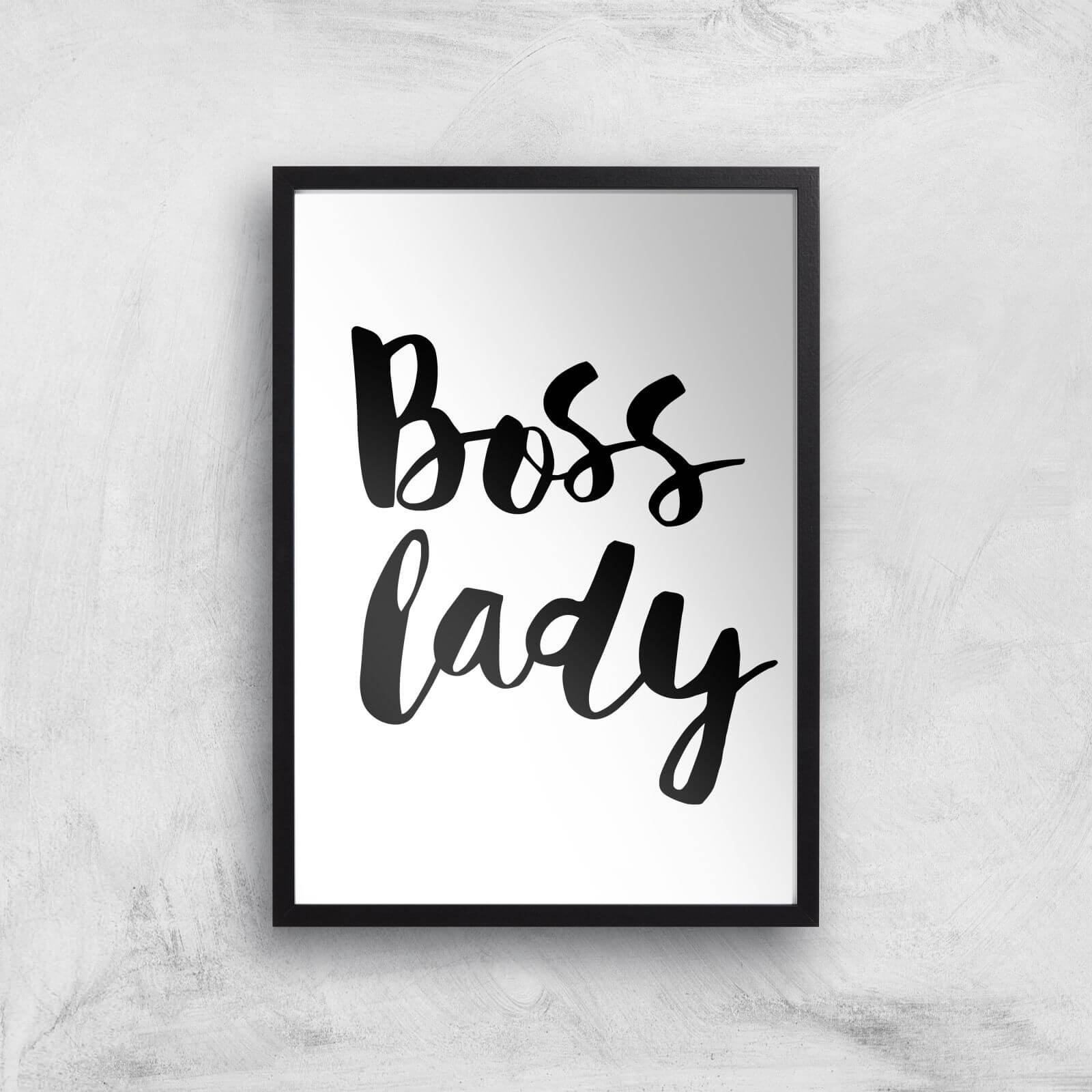 The Motivated Type Boss Lady Giclee Art Print - A3 - Black Frame