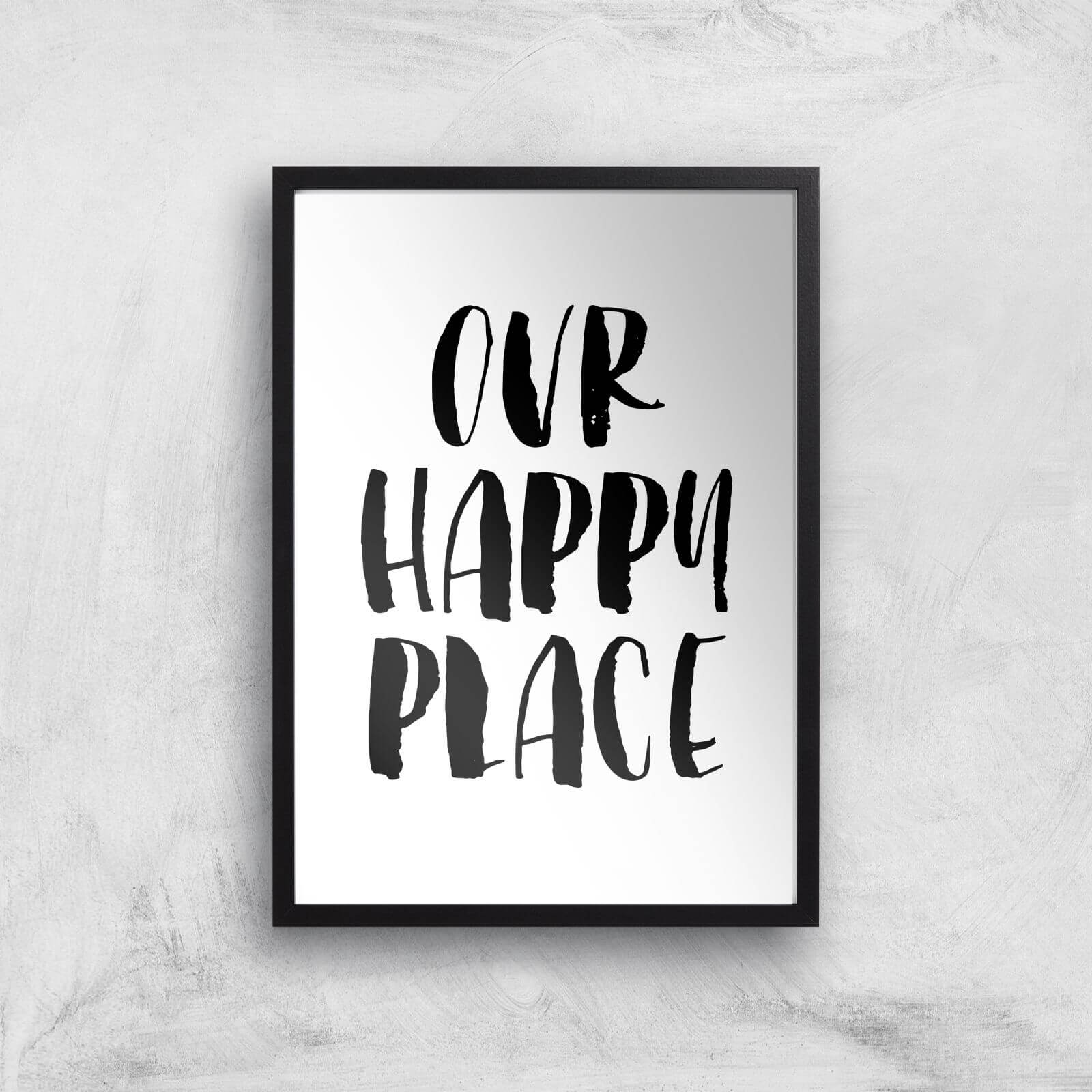 The Motivated Type Our Happy Place Giclee Art Print - A2 - Black Frame