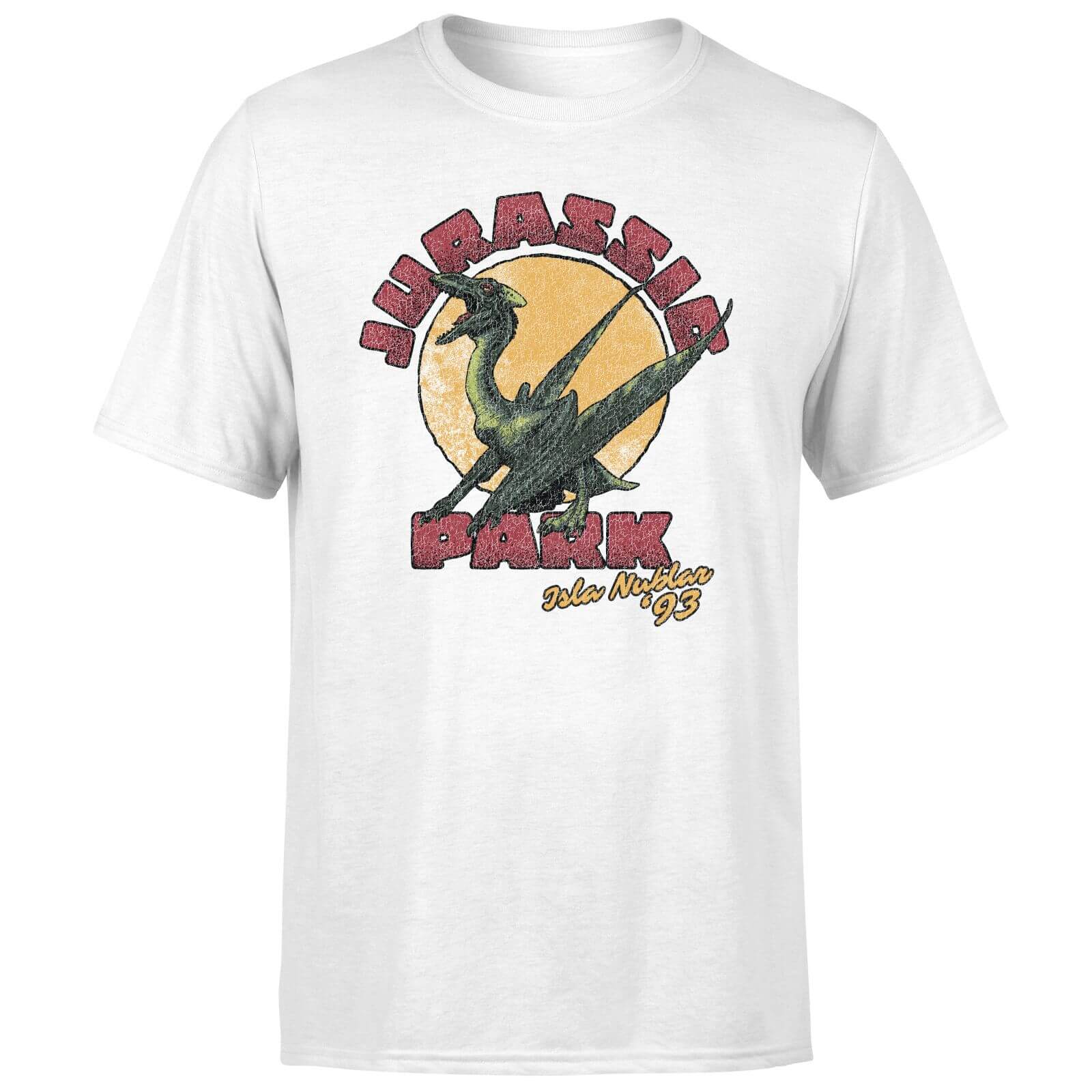 T-Shirt Jurassic Park Winged Threat - Bianco - Unisex - XXL