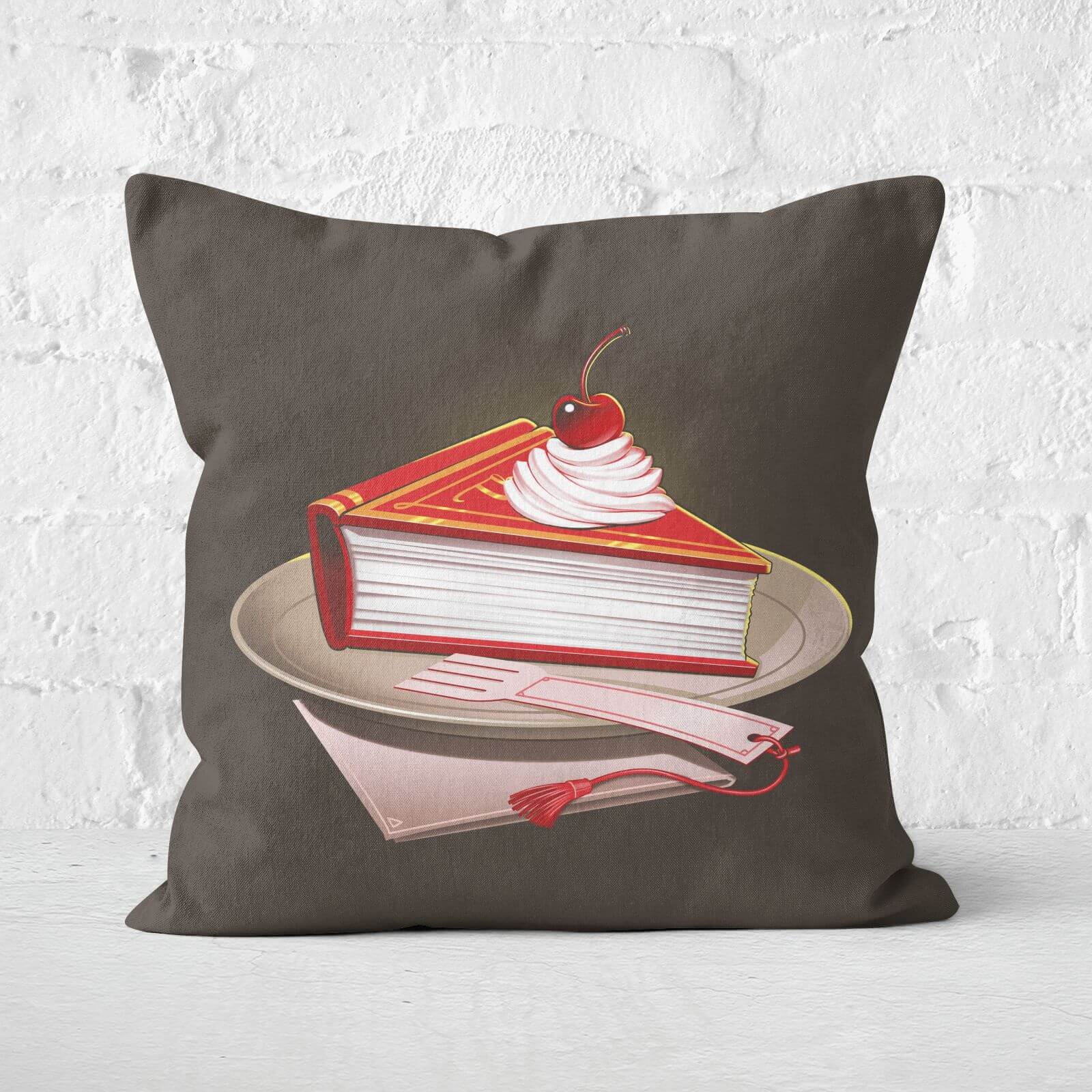Food For The Brainy Square Cushion - 60x60cm - Soft Touch