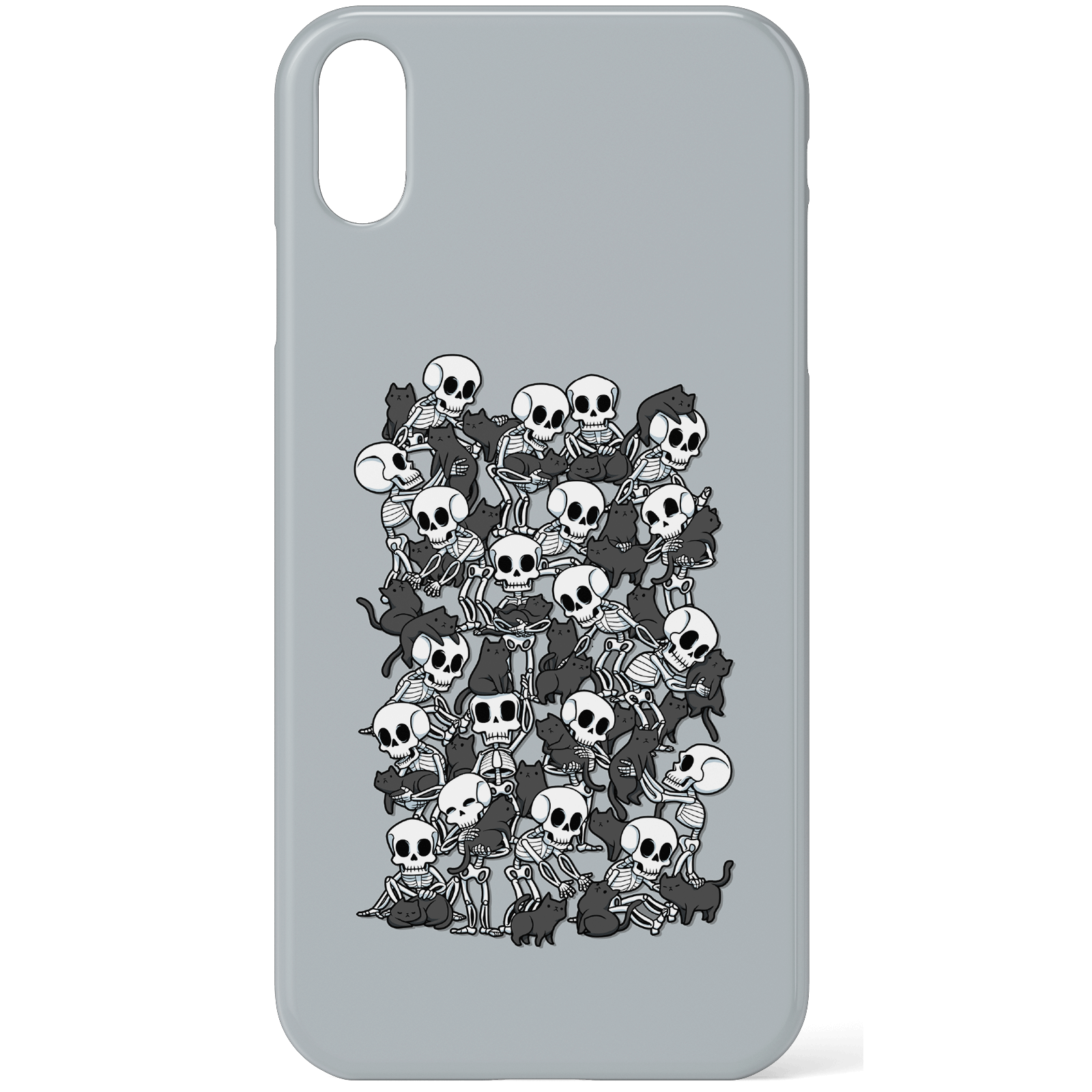 Cat Skull Party Phone Case for iPhone and Android - iPhone XS - Snap Case - Matte