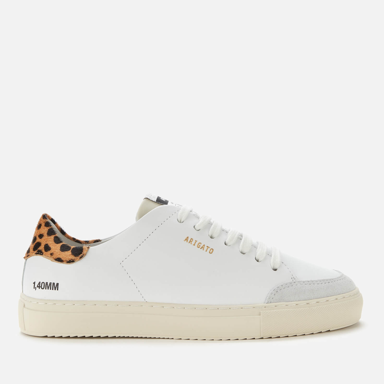 Axel Arigato Women's Clean 90 Triple Animal Leather Cupsole Trainers - White/Leopard/Cremino - UK 5