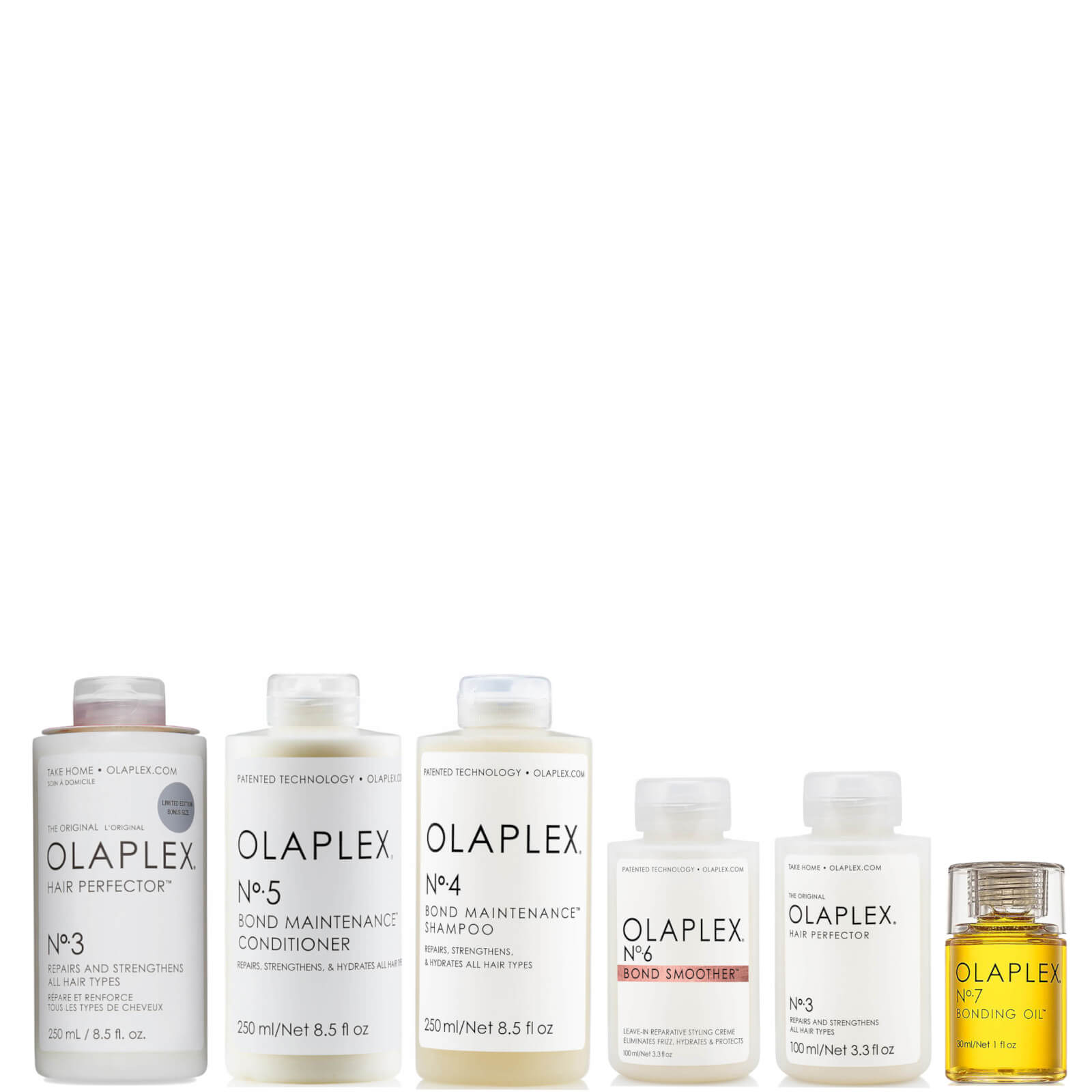 

Olaplex No 3, 4, 5, 6 and 7 Bundle