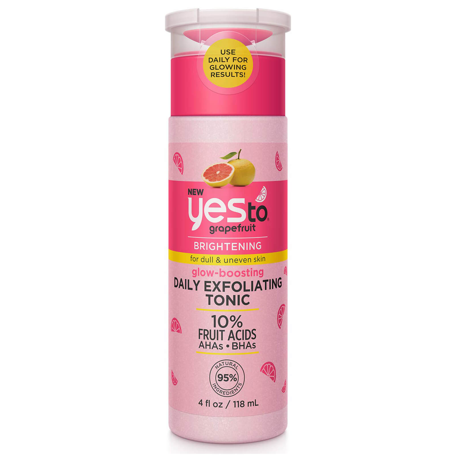 

yes to Grapefruit Glow-Boosting Exfoliating Tonic 10% Fruit Acids