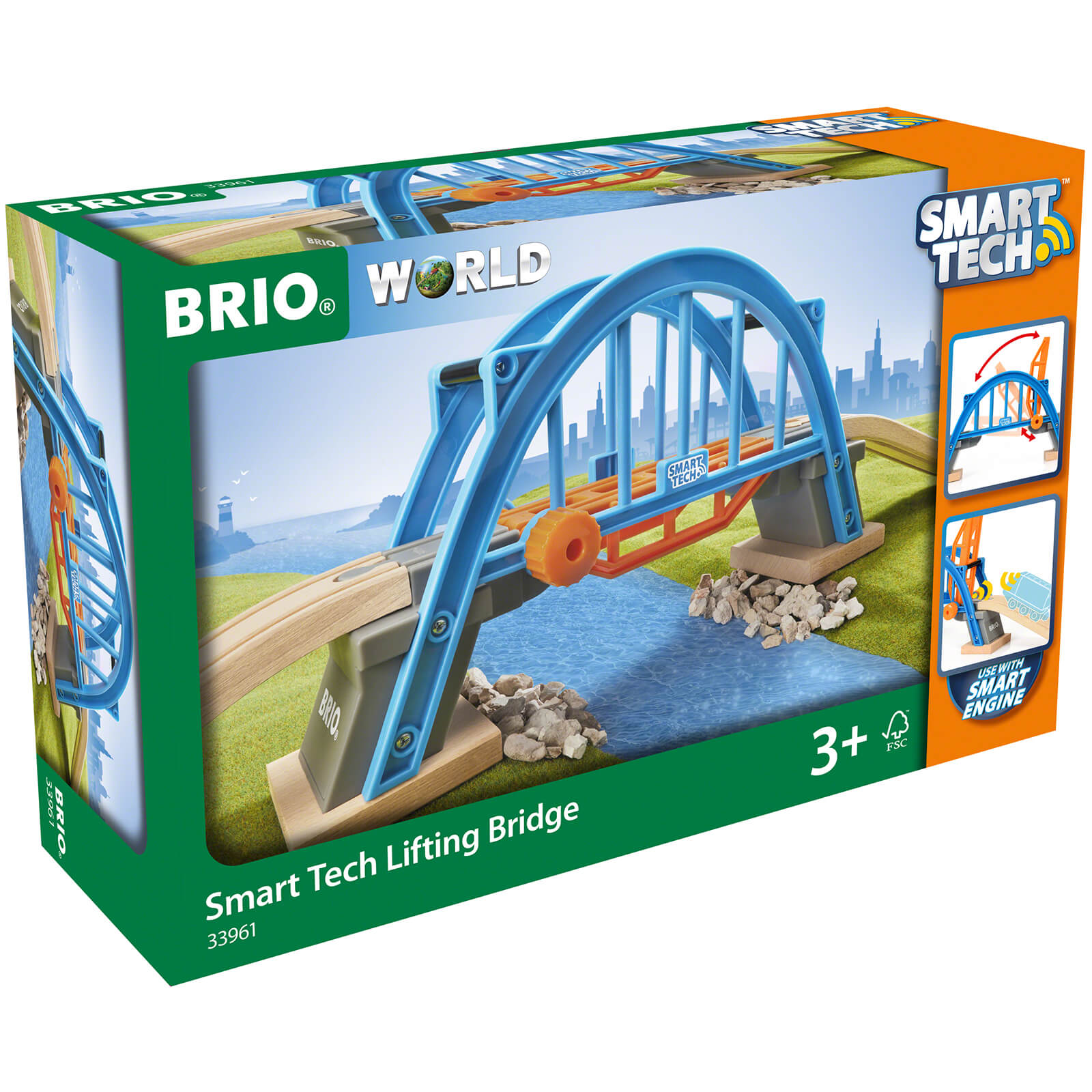 BRIO 33961 Smart Tech Lifting Bridge