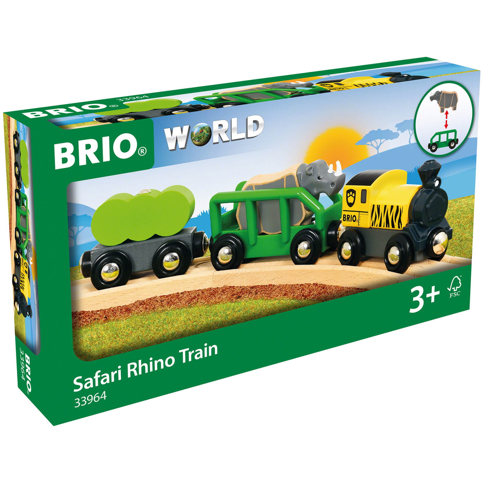 Brio Safari Rhino Train