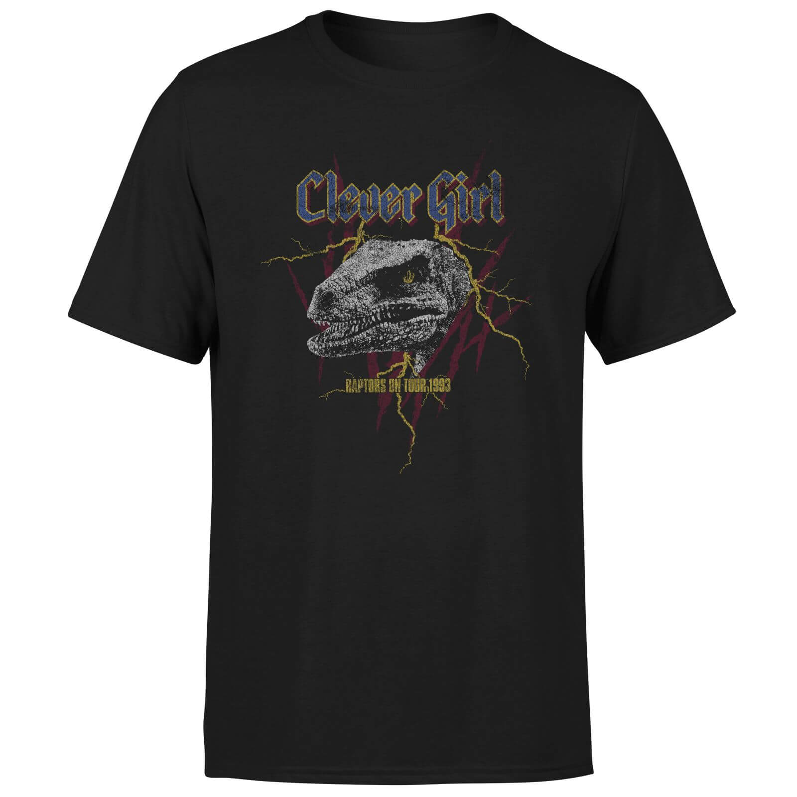 

T-Shirt Jurassic Park Clever Girl Raptors On Tour - Nero - Uomo - XS