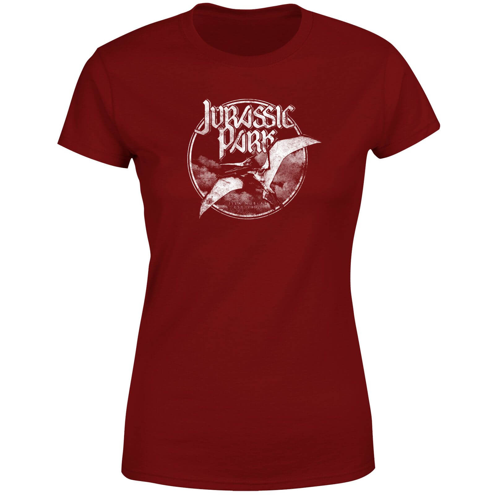 

T-Shirt Jurassic Park Flying Threat - Bordeaux - Donna - XL