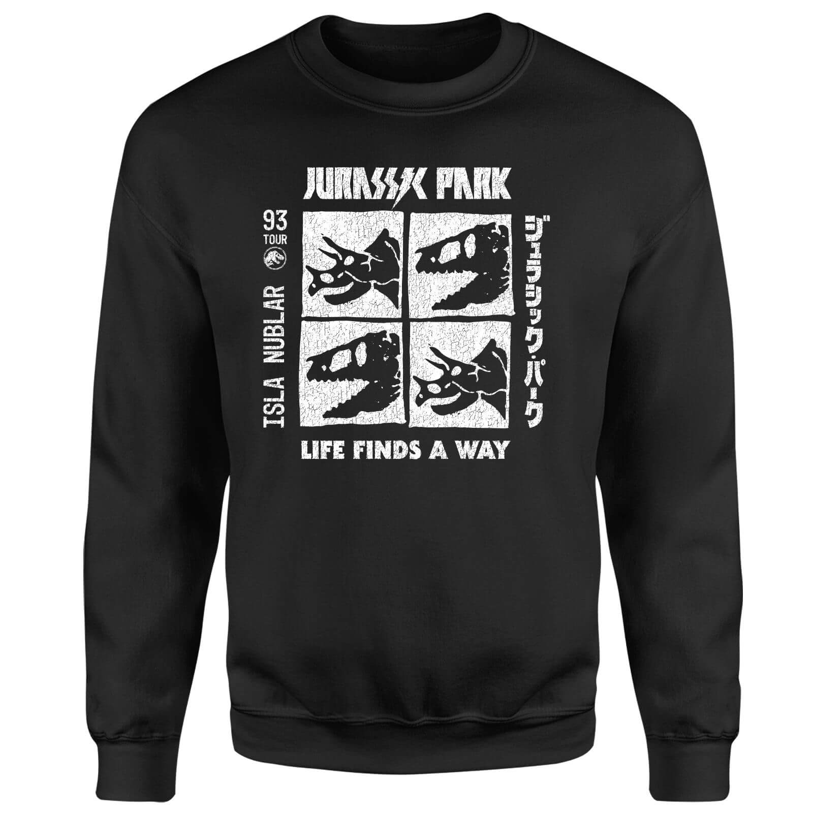 Felpa Jurassic Park The Faces - Nero - XXL