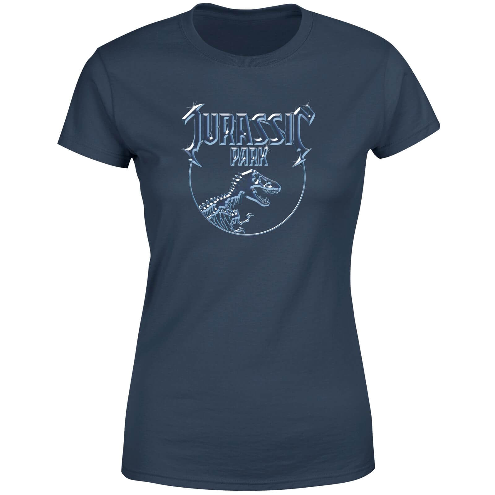 

T-shirt Jurassic Park Logo Metal - Bleu Marine - Femme - XL
