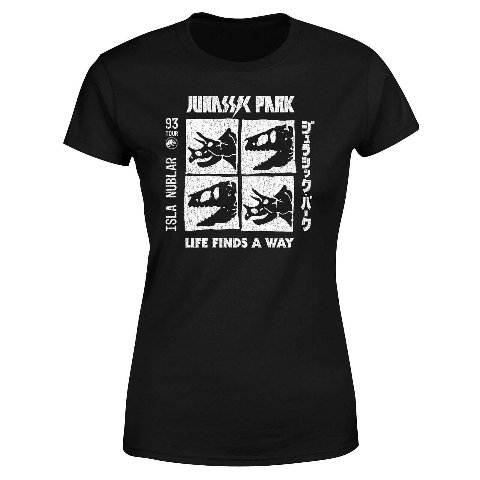 T-Shirt Jurassic Park The Faces - Nero - Donna - L