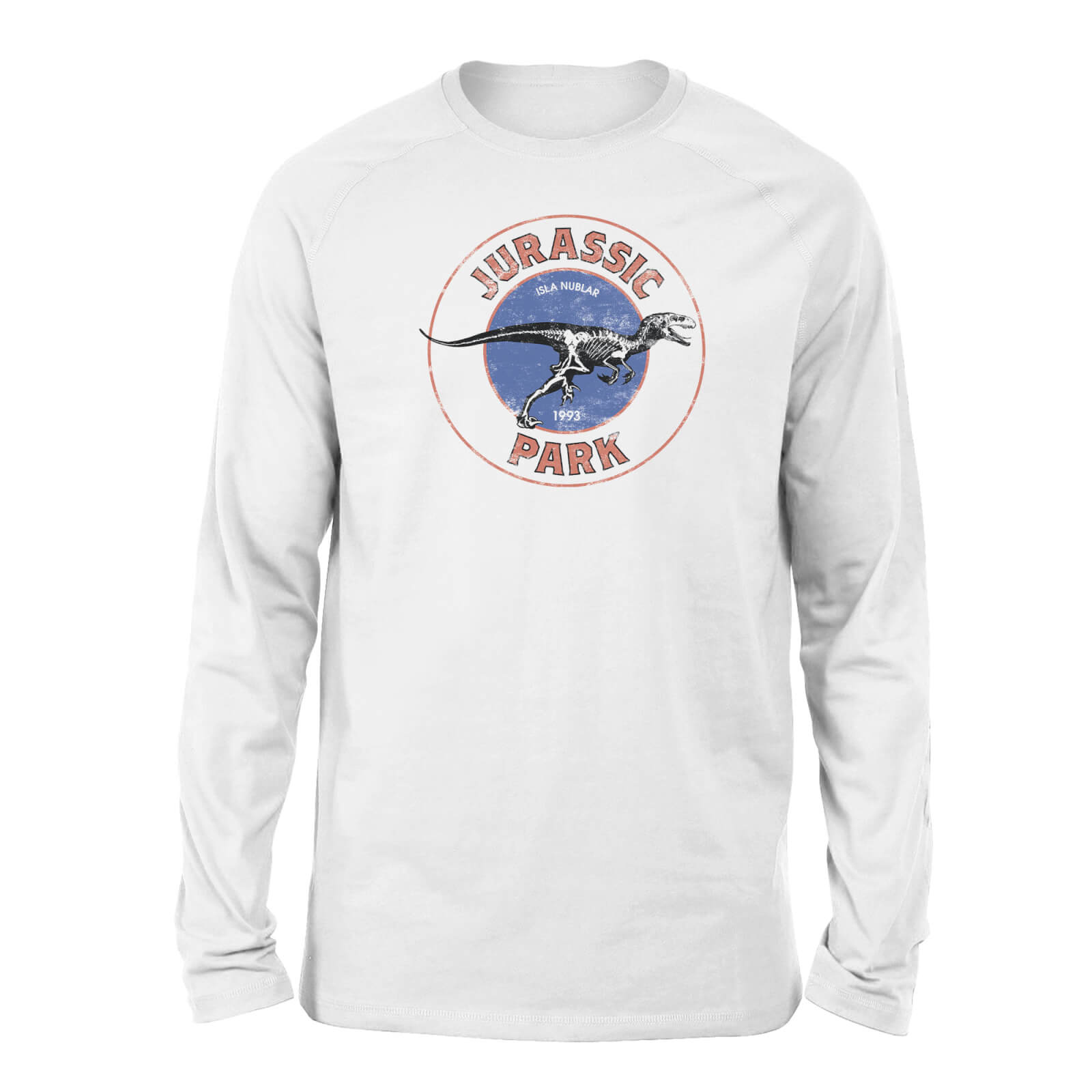 

T-Shirt Jurassic Park Jurassic Target a Maniche Lunghe - Bianco - Unisex - XL