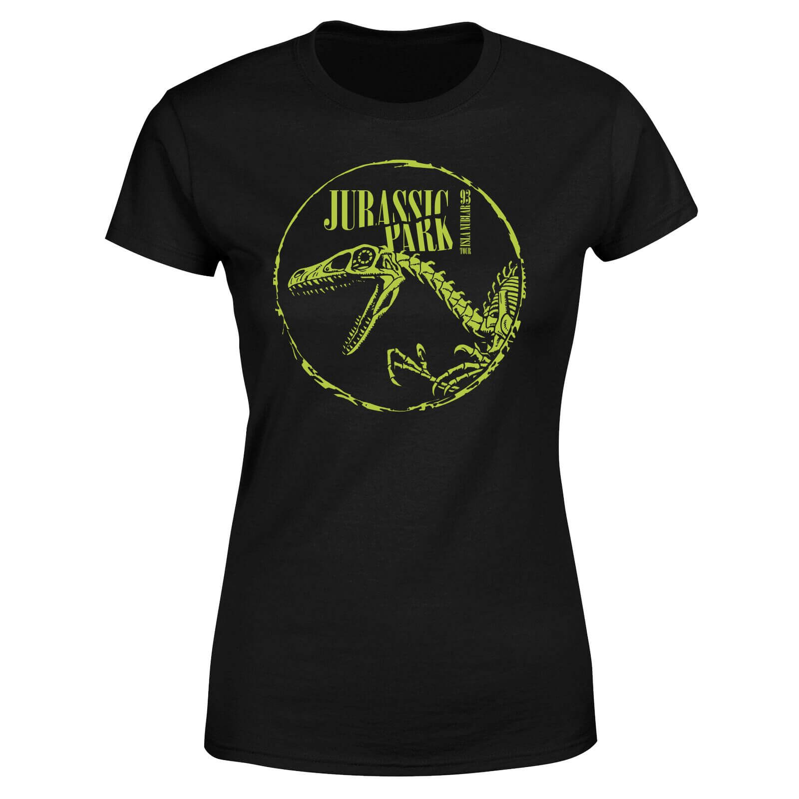 T-Shirt Jurassic Park Skell - Nero - Donna - L